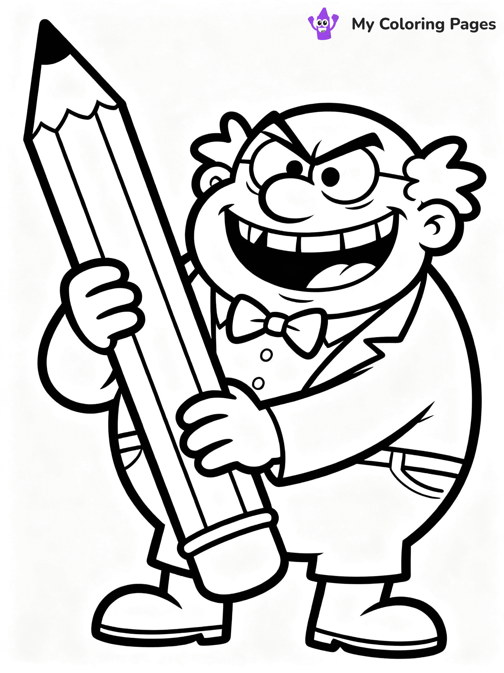 Captain Underpants Coloring Pages - 33