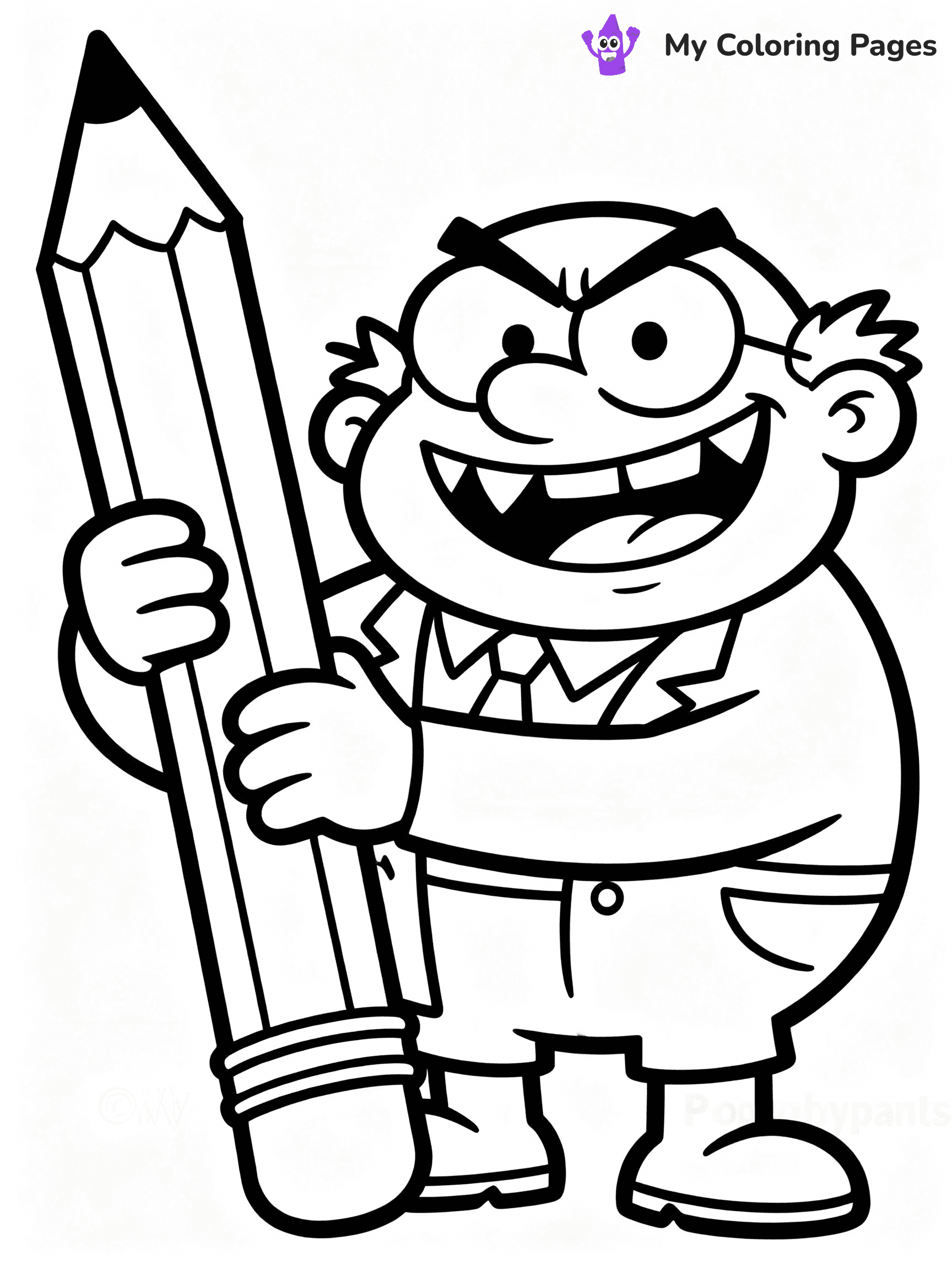 Captain Underpants Coloring Pages - 31