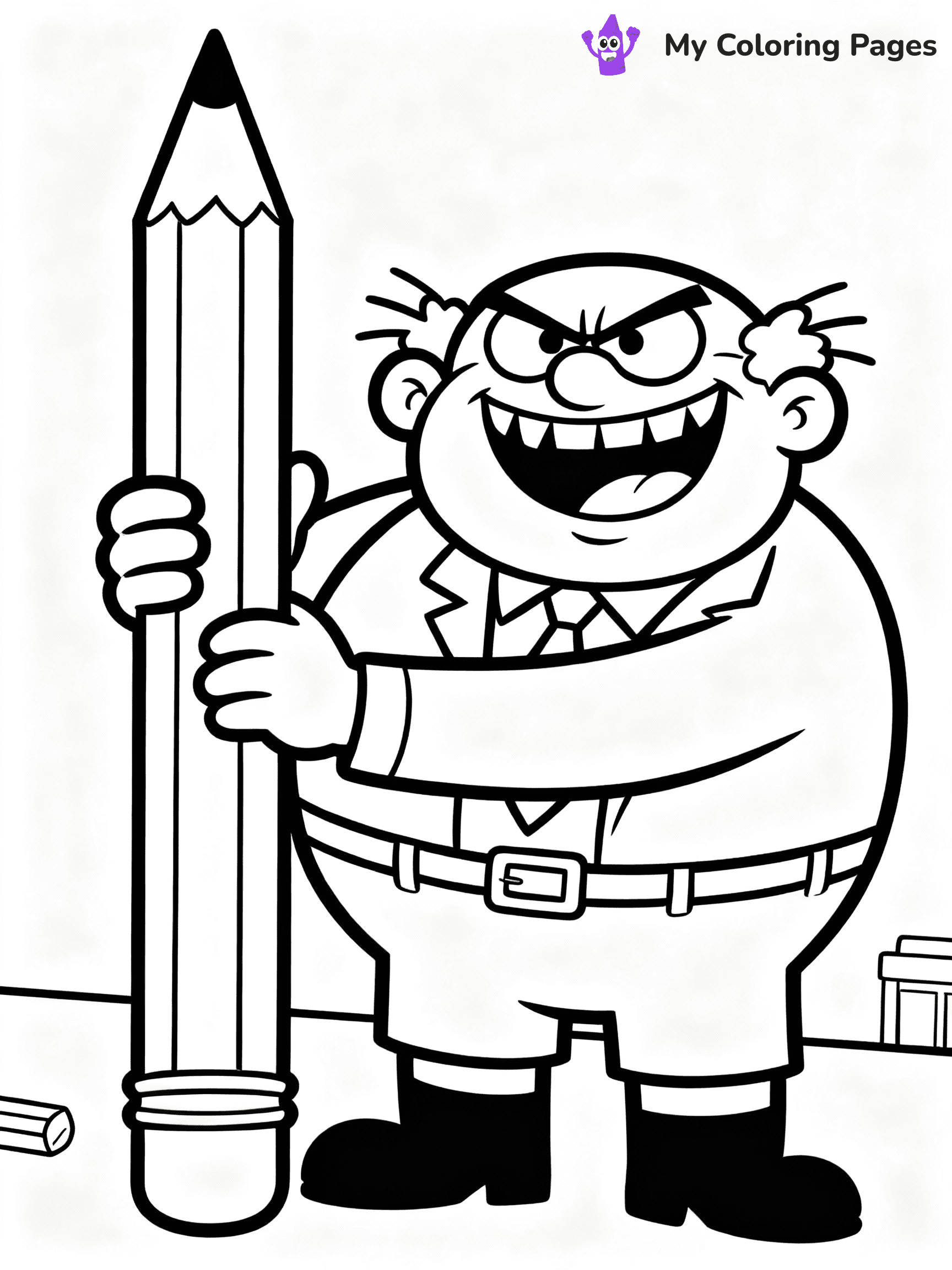 Captain Underpants Coloring Pages - 30
