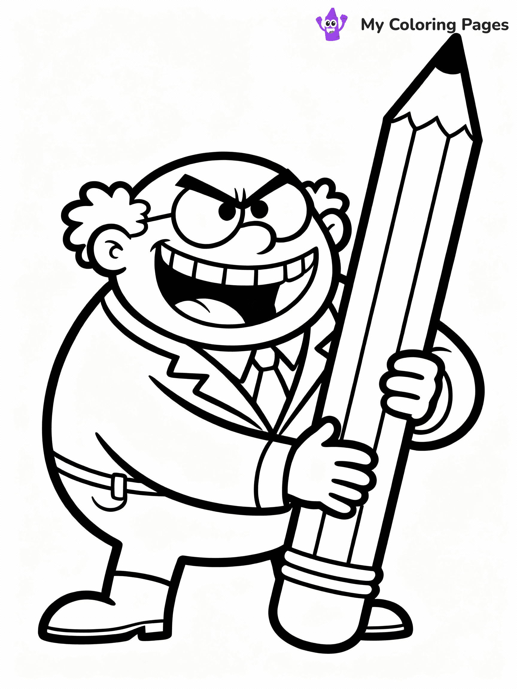 Captain Underpants Coloring Pages - 28