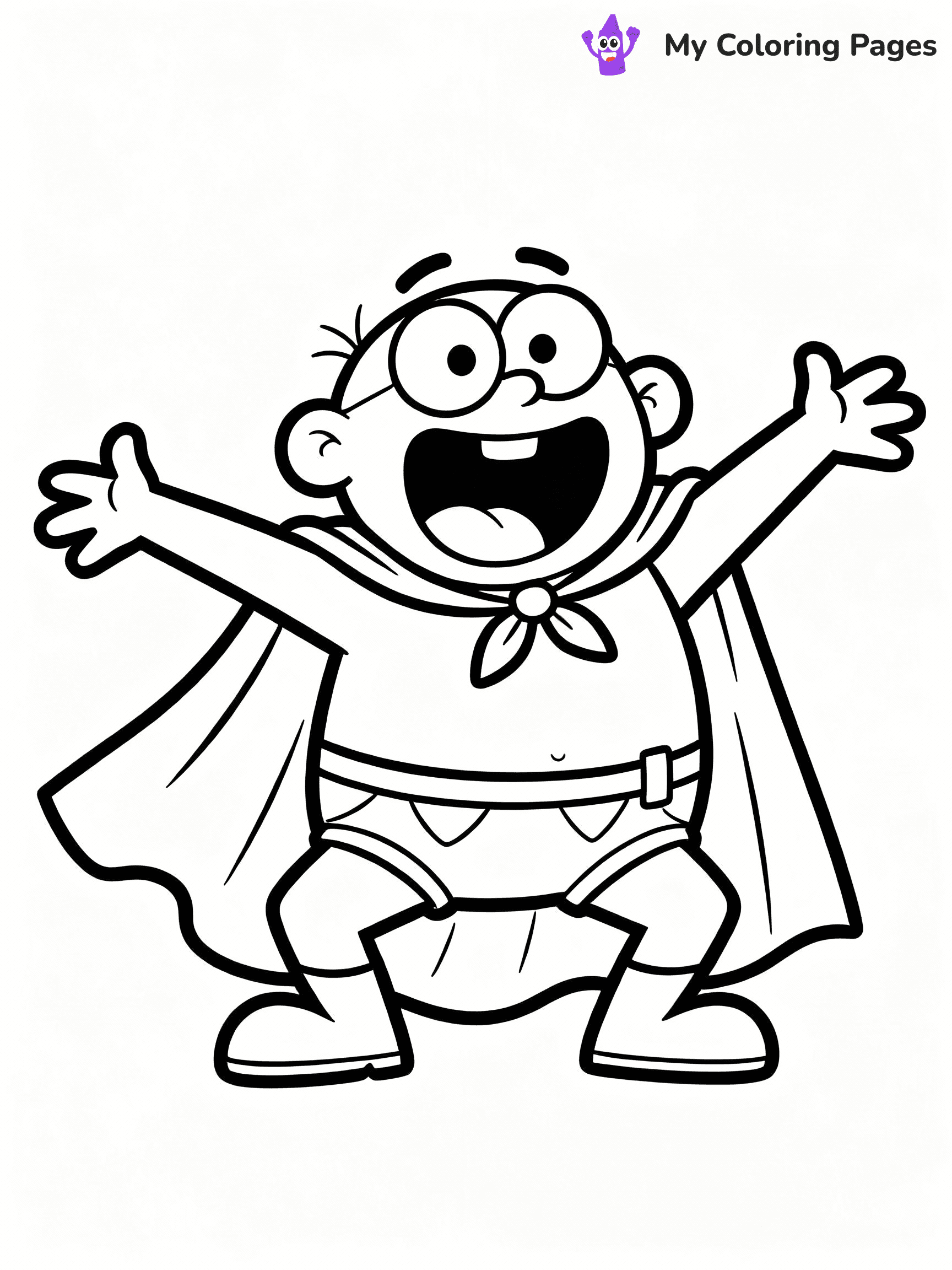 Captain Underpants Coloring Pages - 27