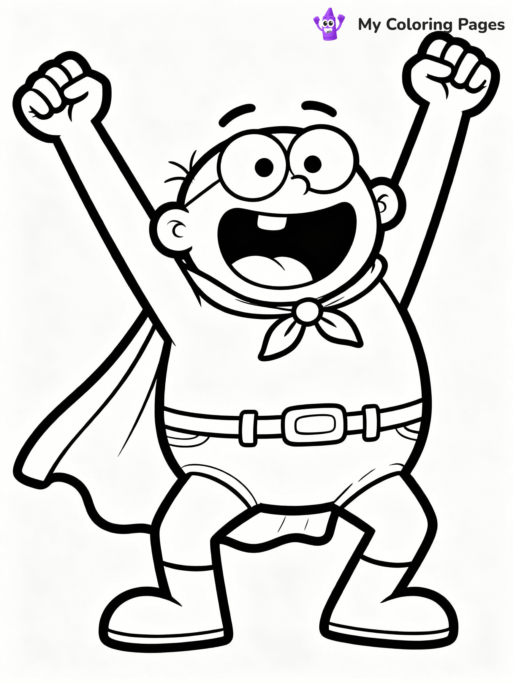 Captain Underpants Coloring Pages - 26