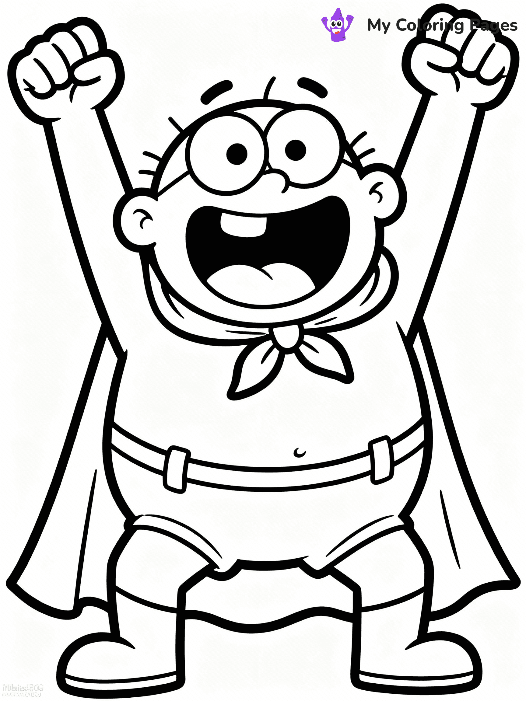Captain Underpants Coloring Pages - 25