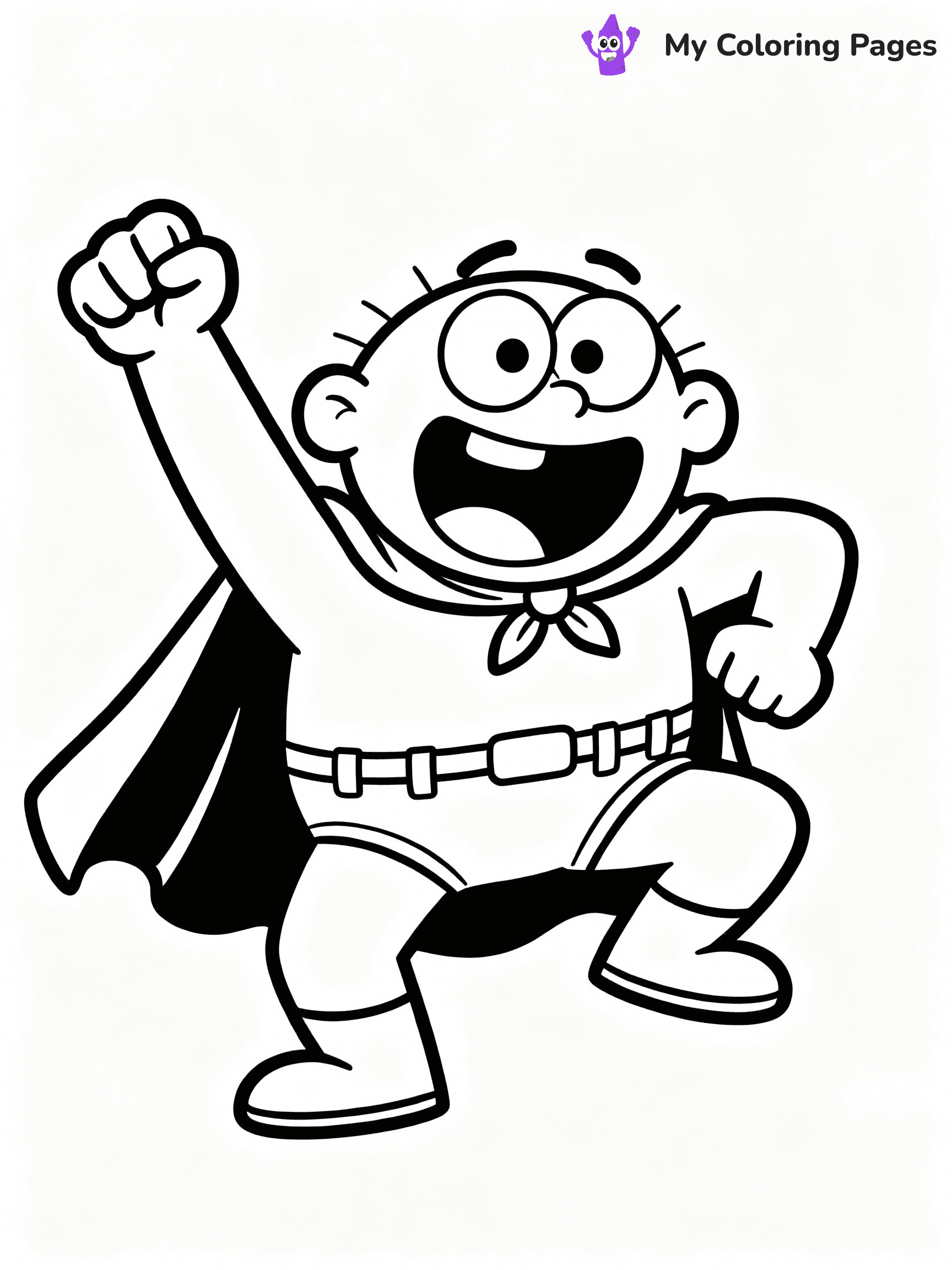 Captain Underpants Coloring Pages - 23