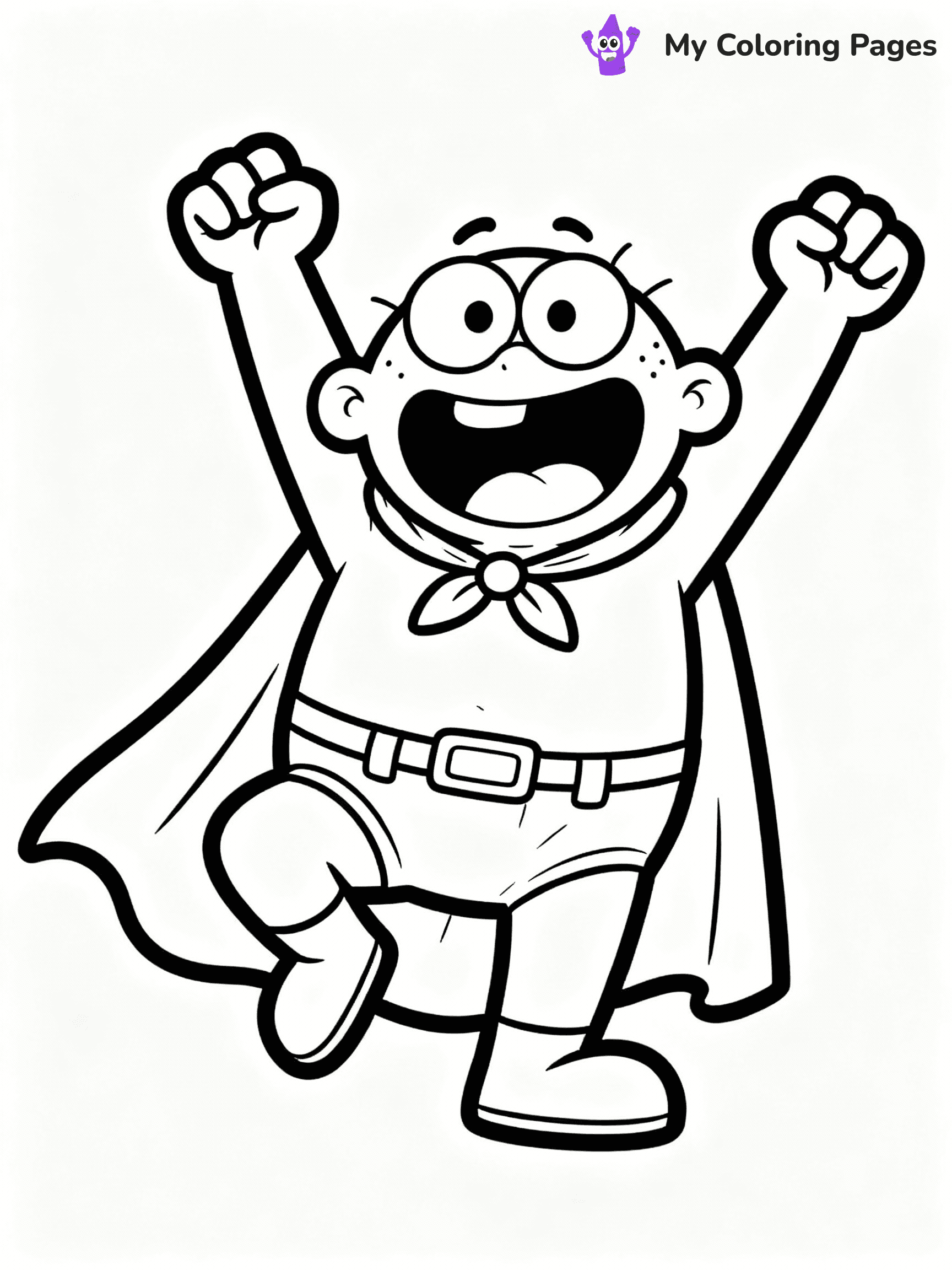 Captain Underpants Coloring Pages - 22