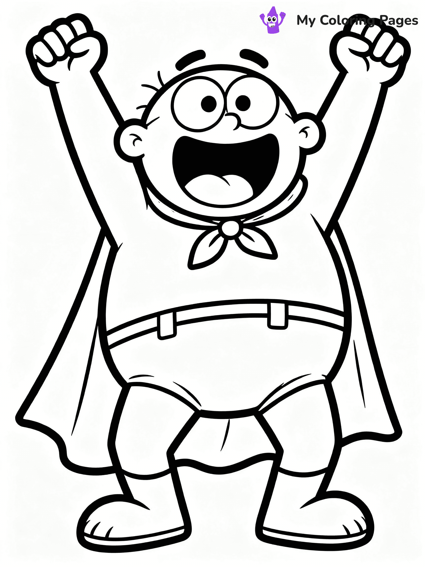 Captain Underpants Coloring Pages - 21