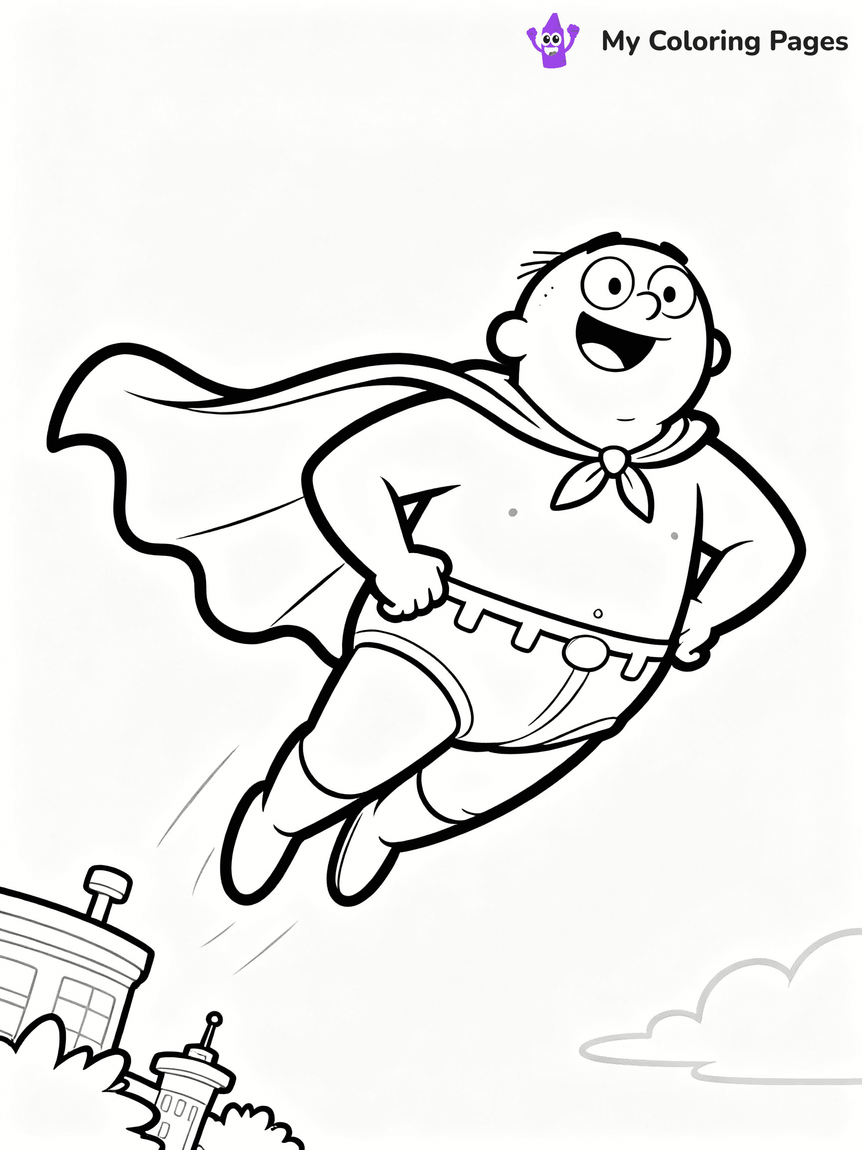 Captain Underpants Coloring Pages - 11