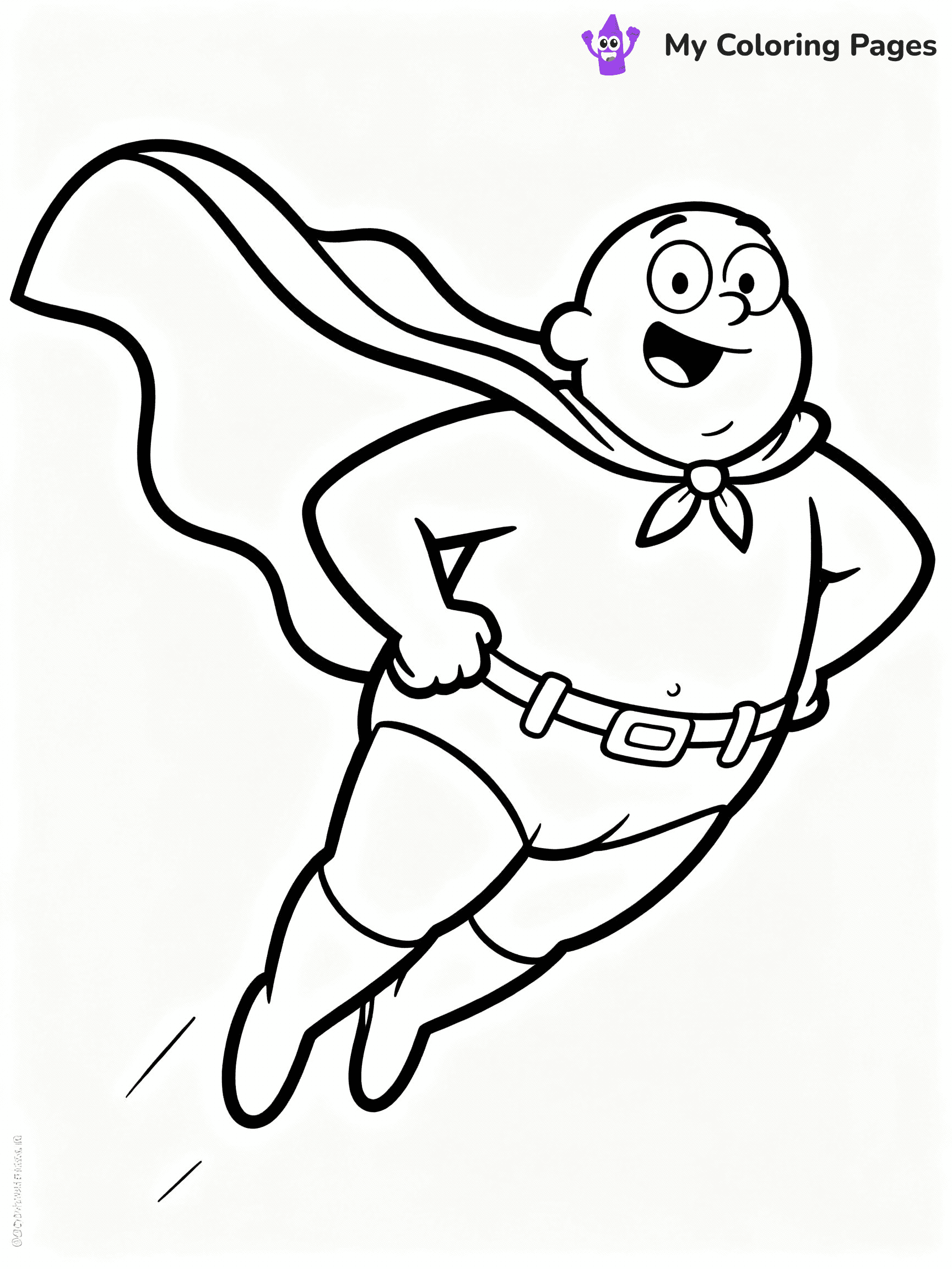 Captain Underpants Coloring Pages - 9