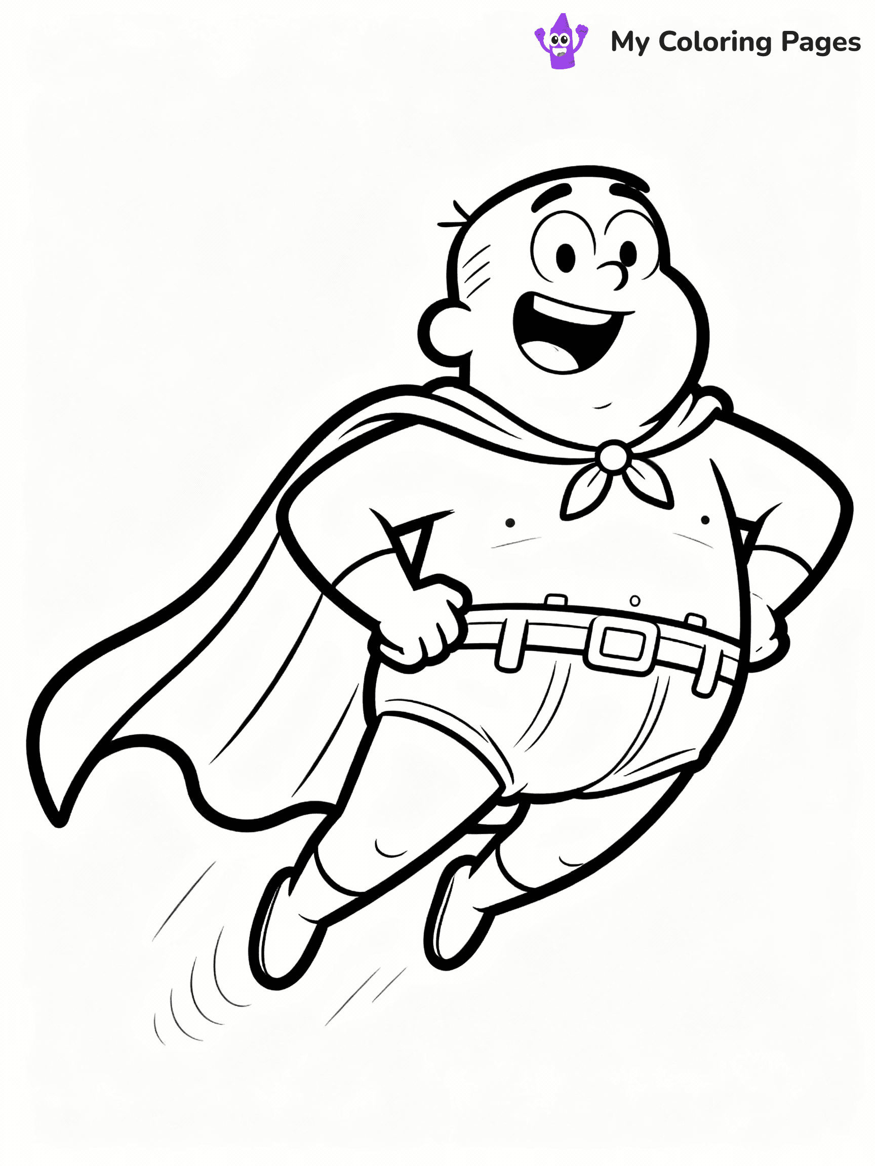 Captain Underpants Coloring Pages - 8