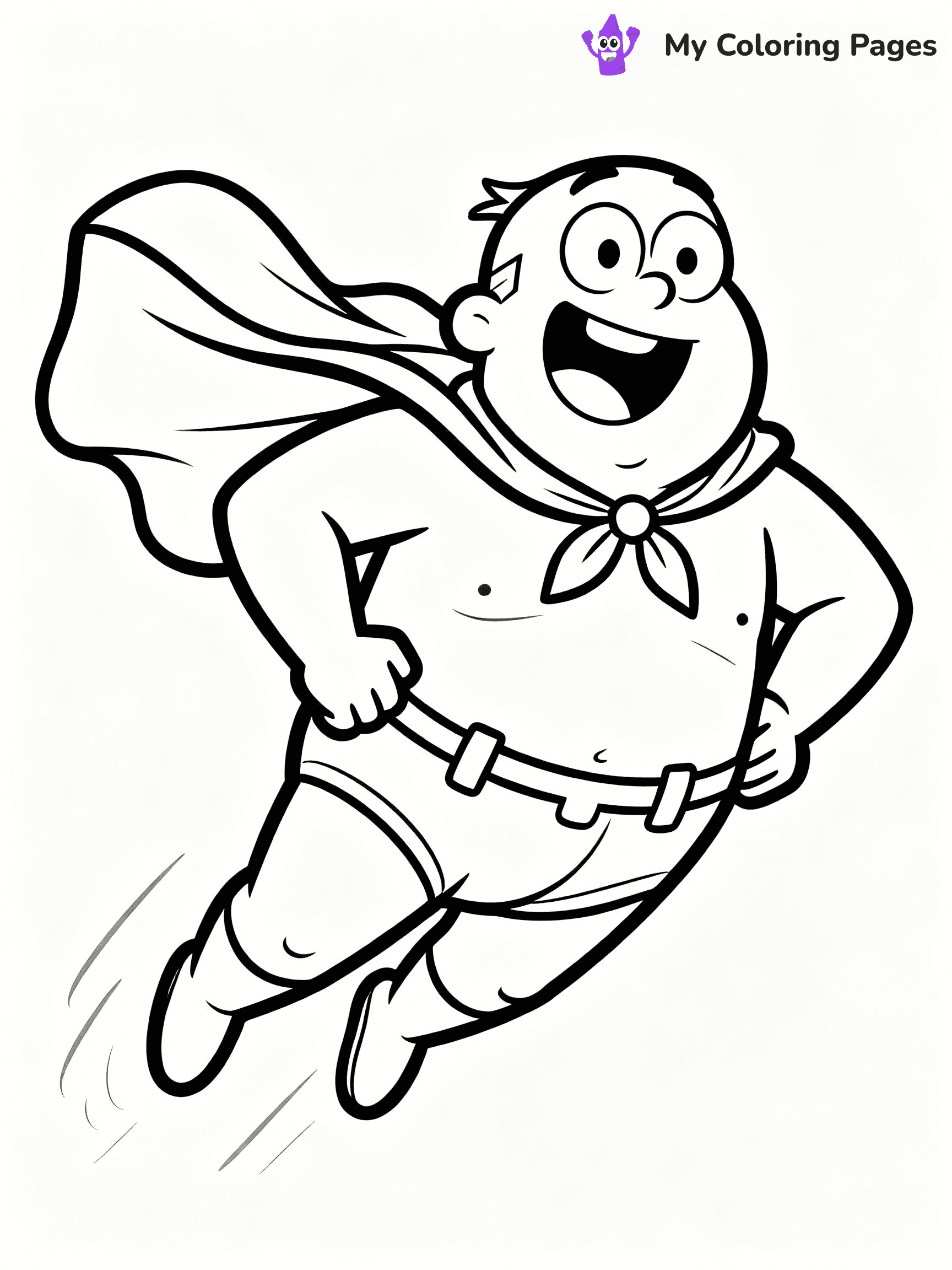 Captain Underpants Coloring Pages - 7