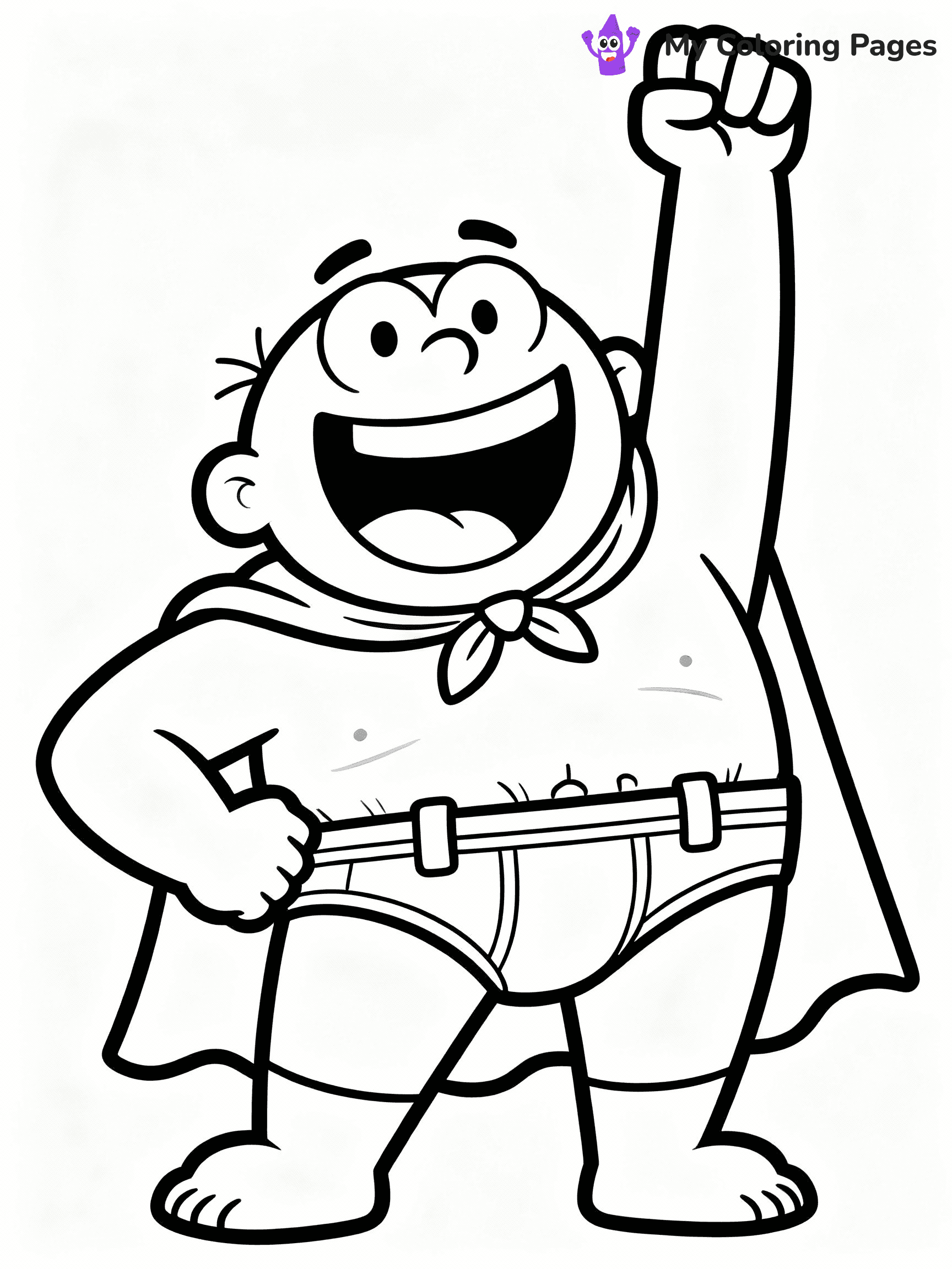 Captain Underpants Coloring Pages - 6
