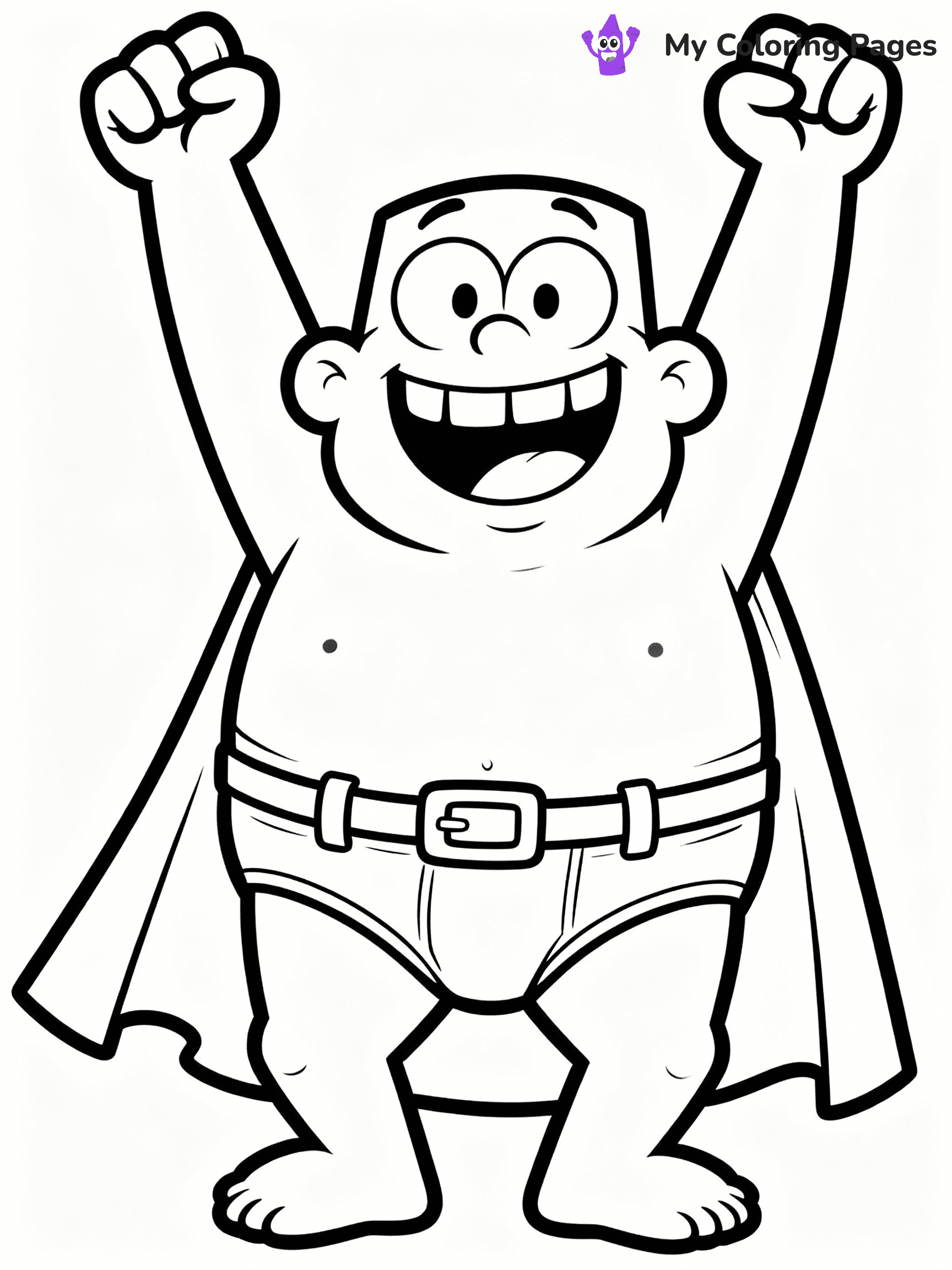 Captain Underpants Coloring Pages - 4