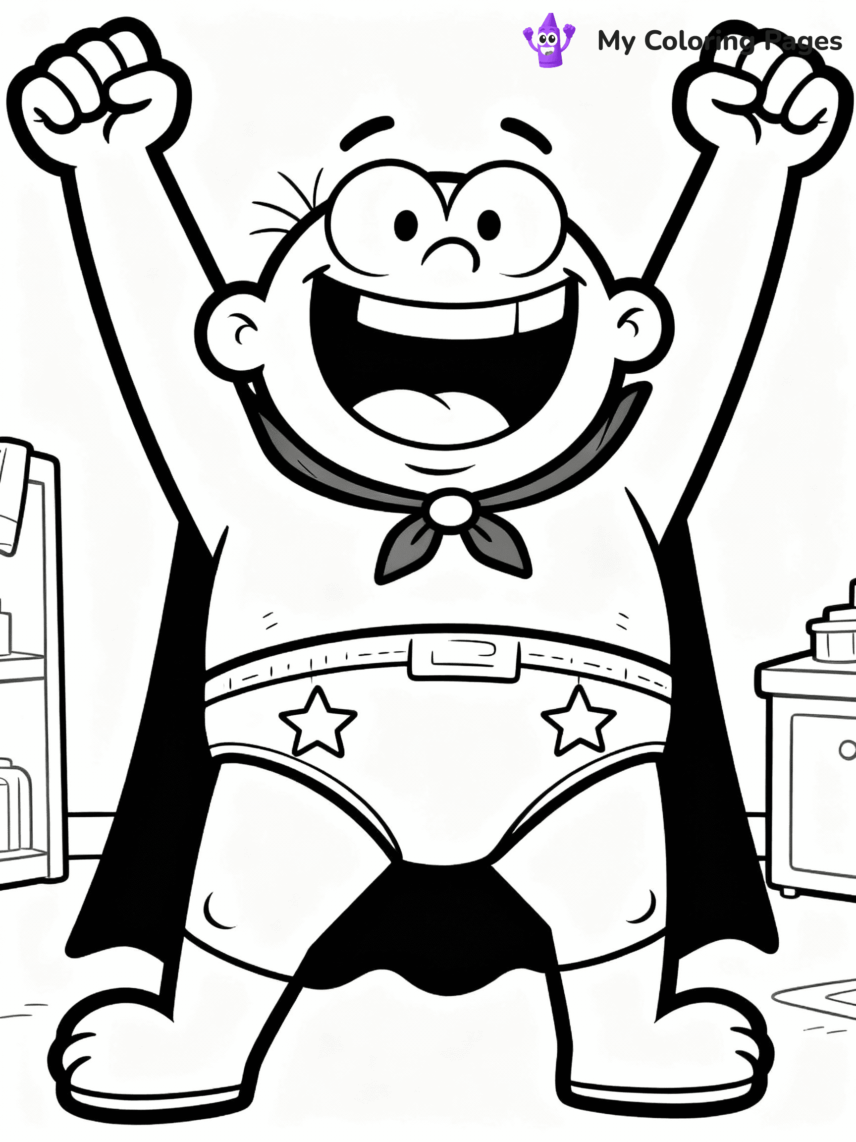 Captain Underpants Coloring Pages - 3