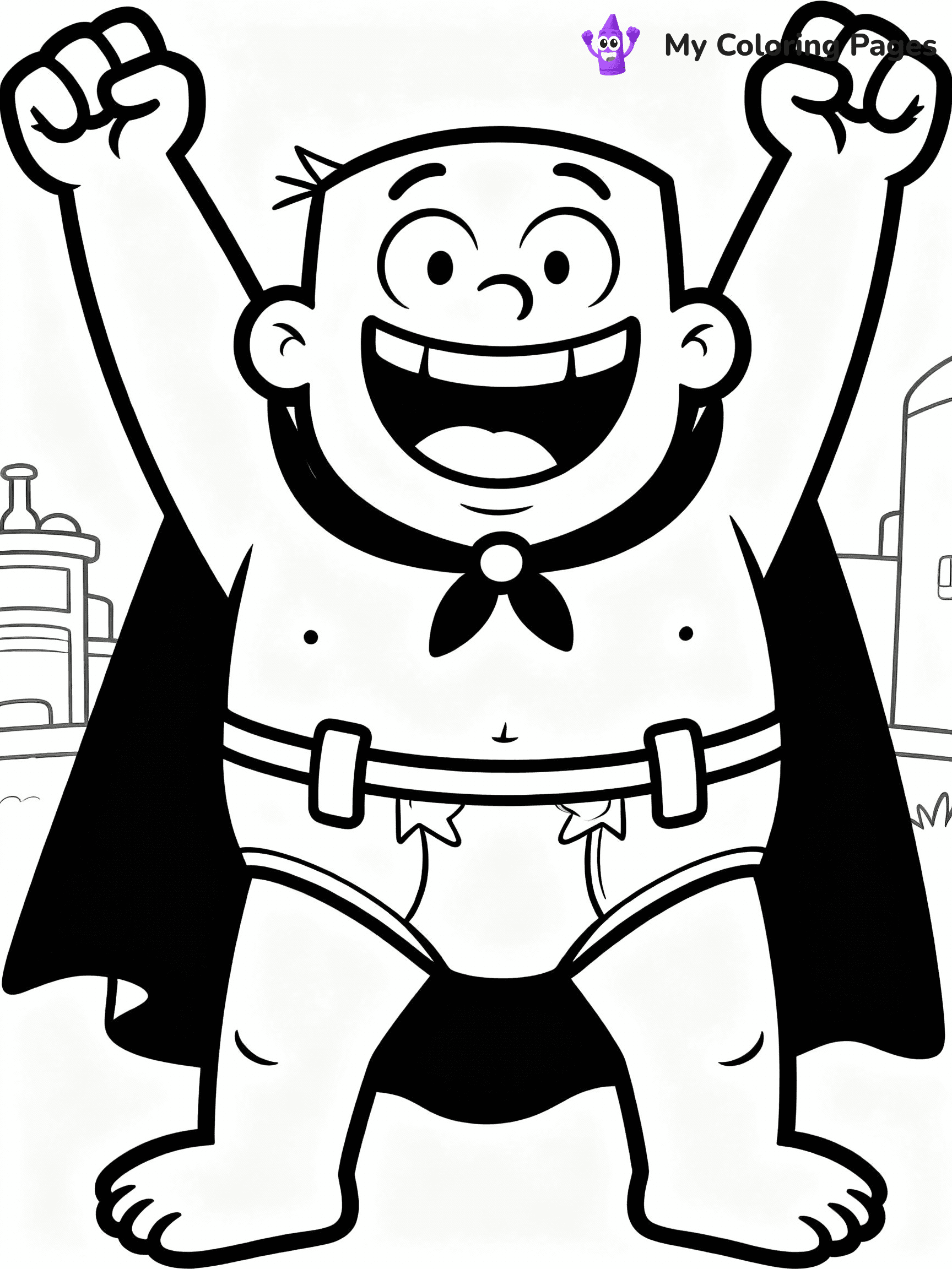 Captain Underpants Coloring Pages - 2
