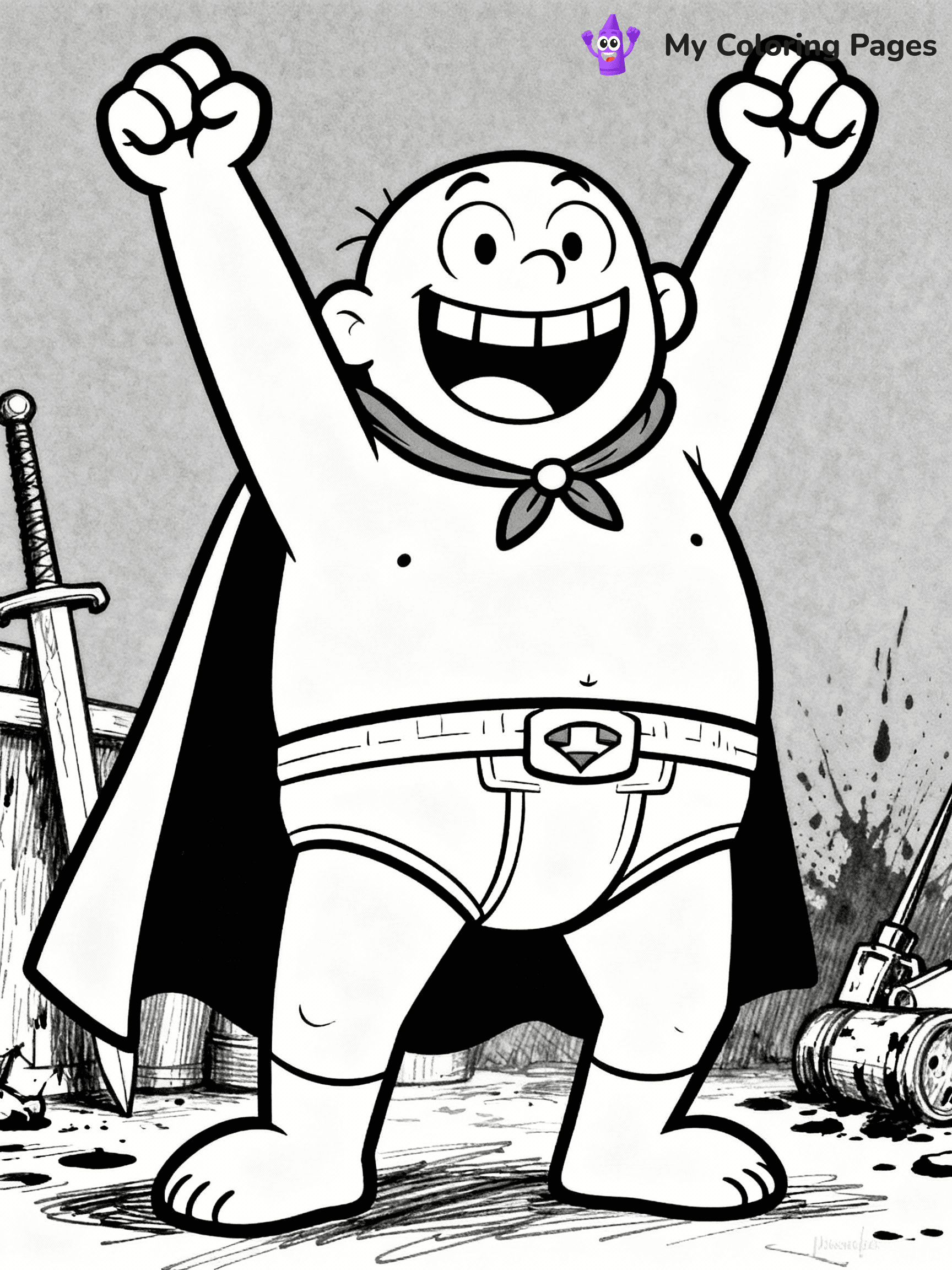Captain Underpants Coloring Pages - 1