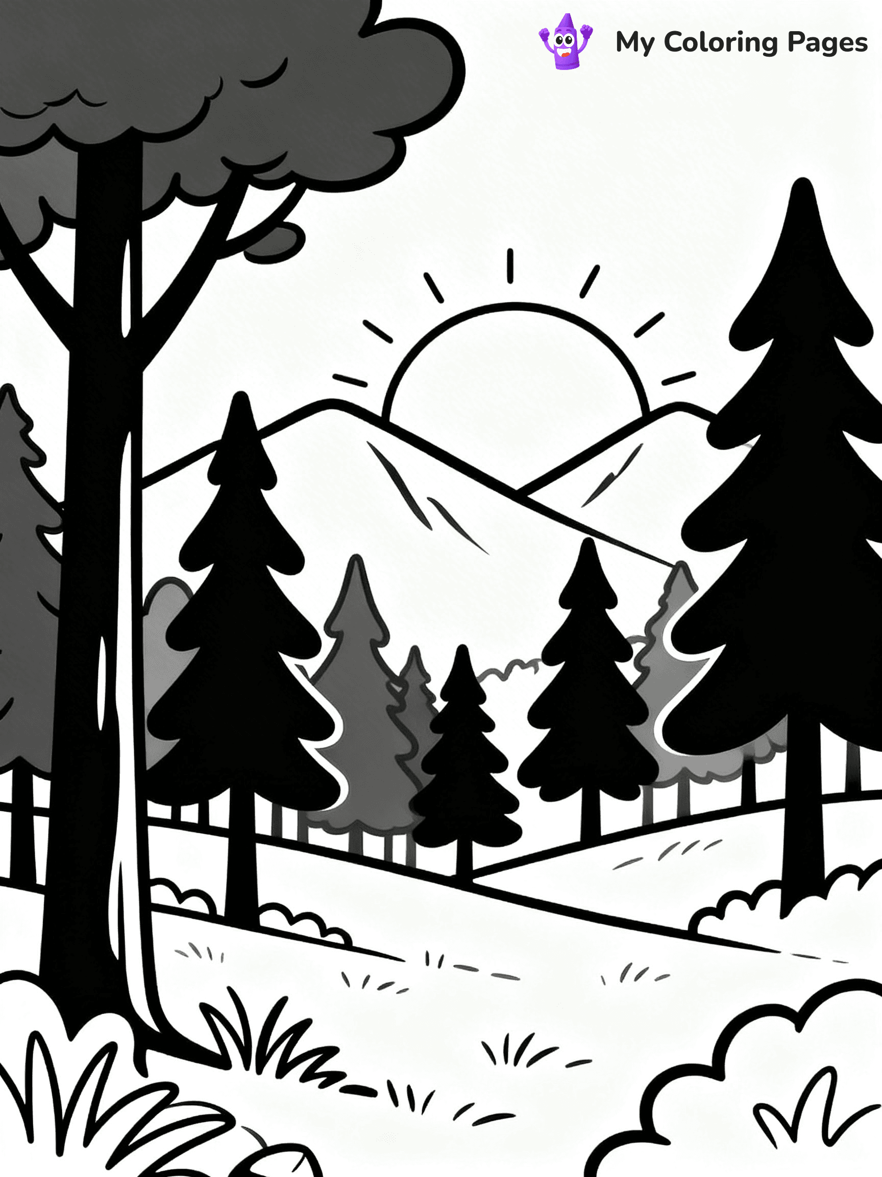 Forest Coloring Pages - 12