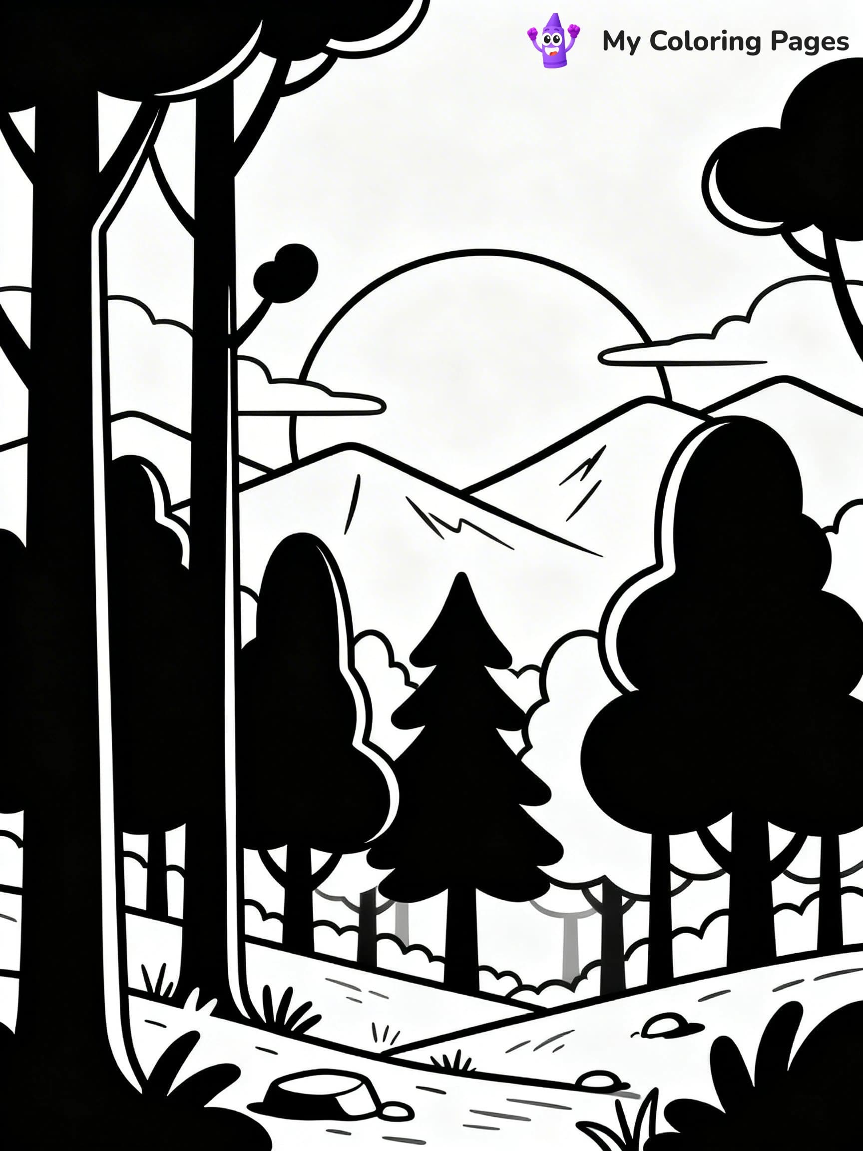 Forest Coloring Pages - 11