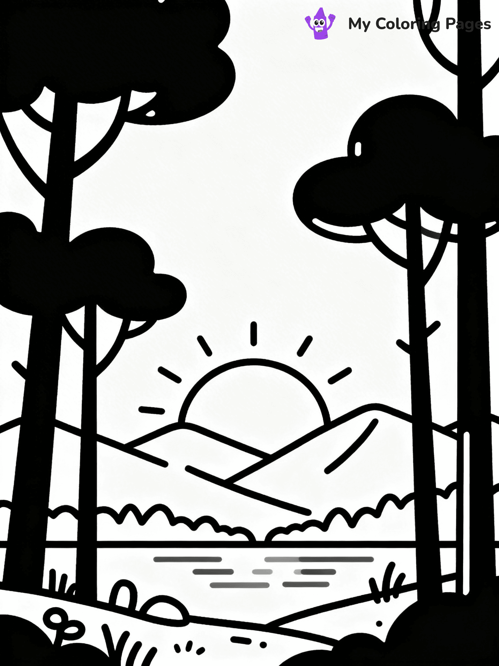 Forest Coloring Pages - 10