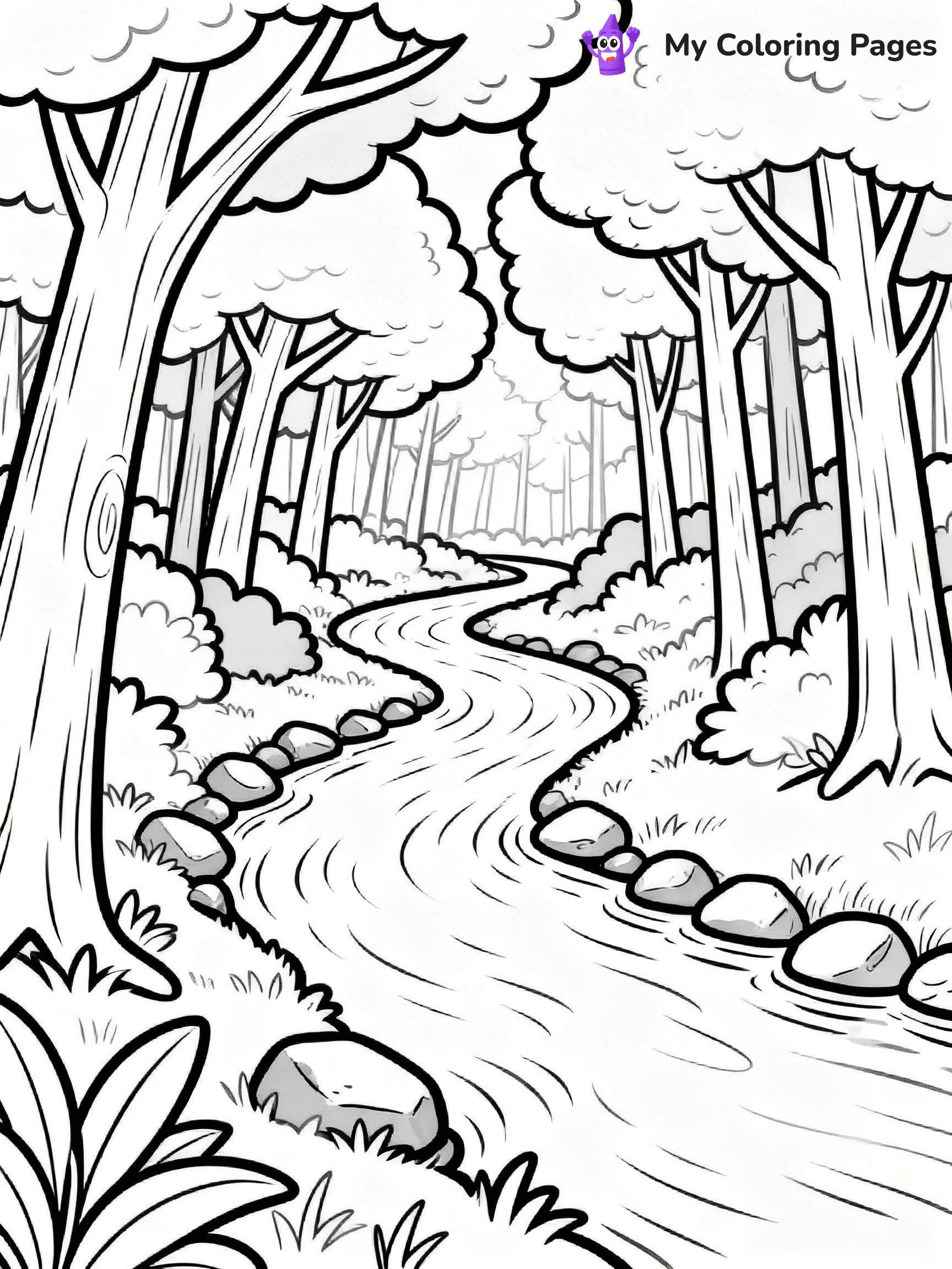Forest Coloring Pages - 3