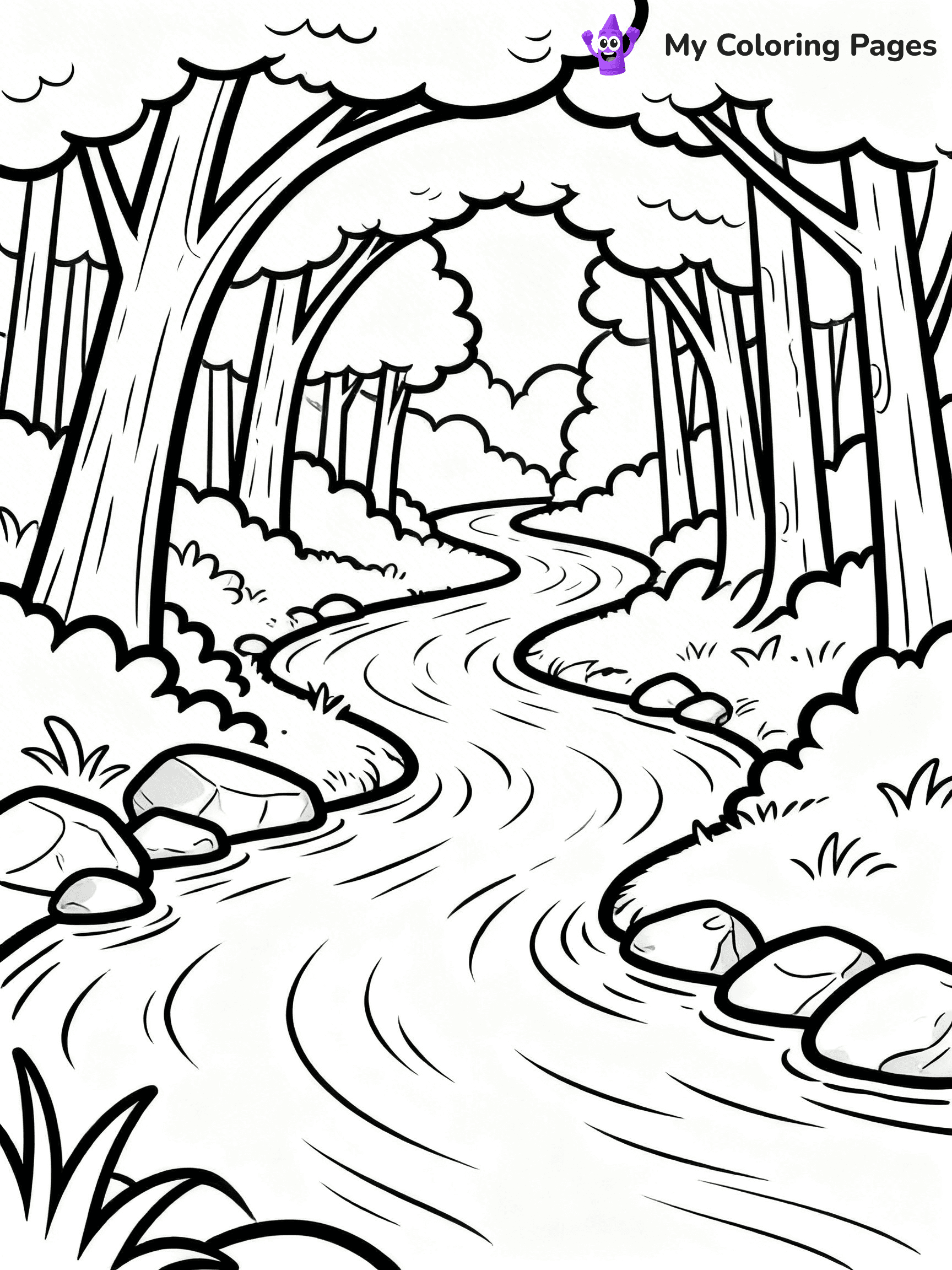 Forest Coloring Pages - 2
