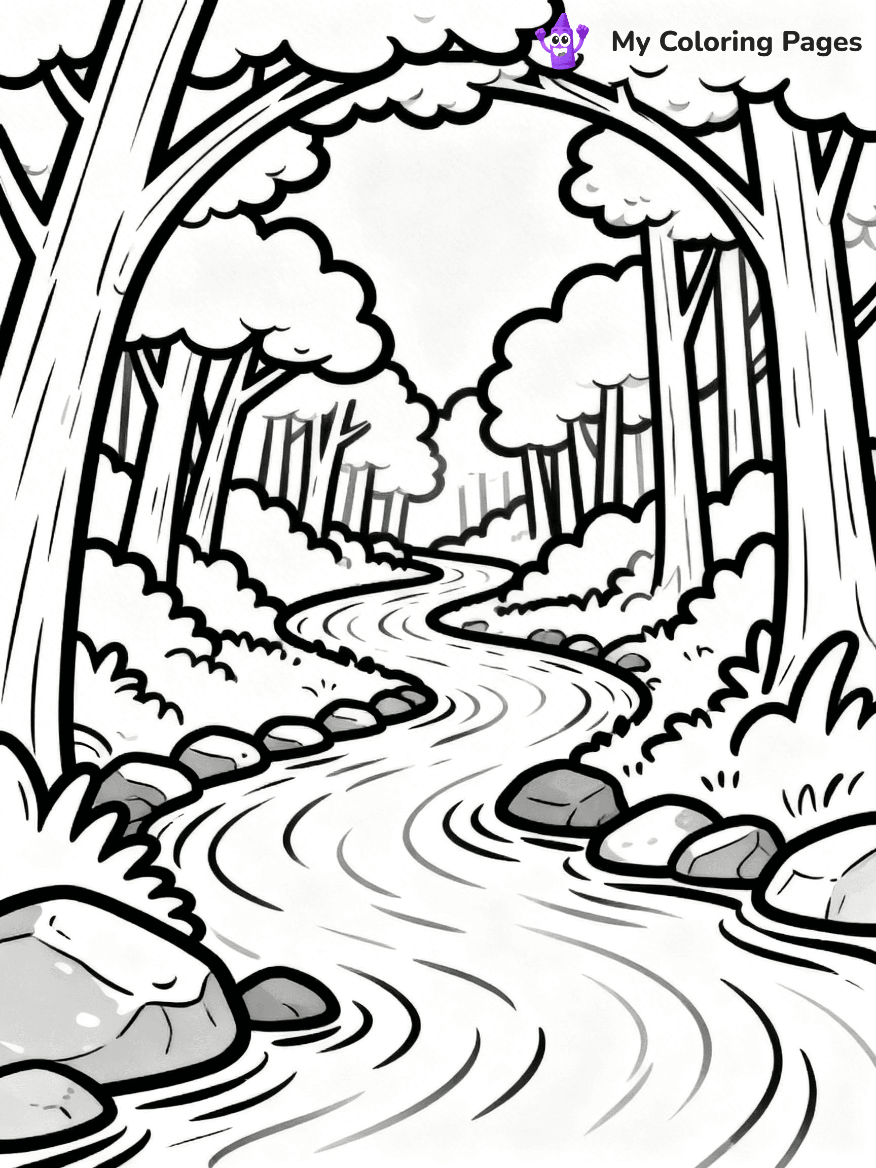 Forest Coloring Pages - 1