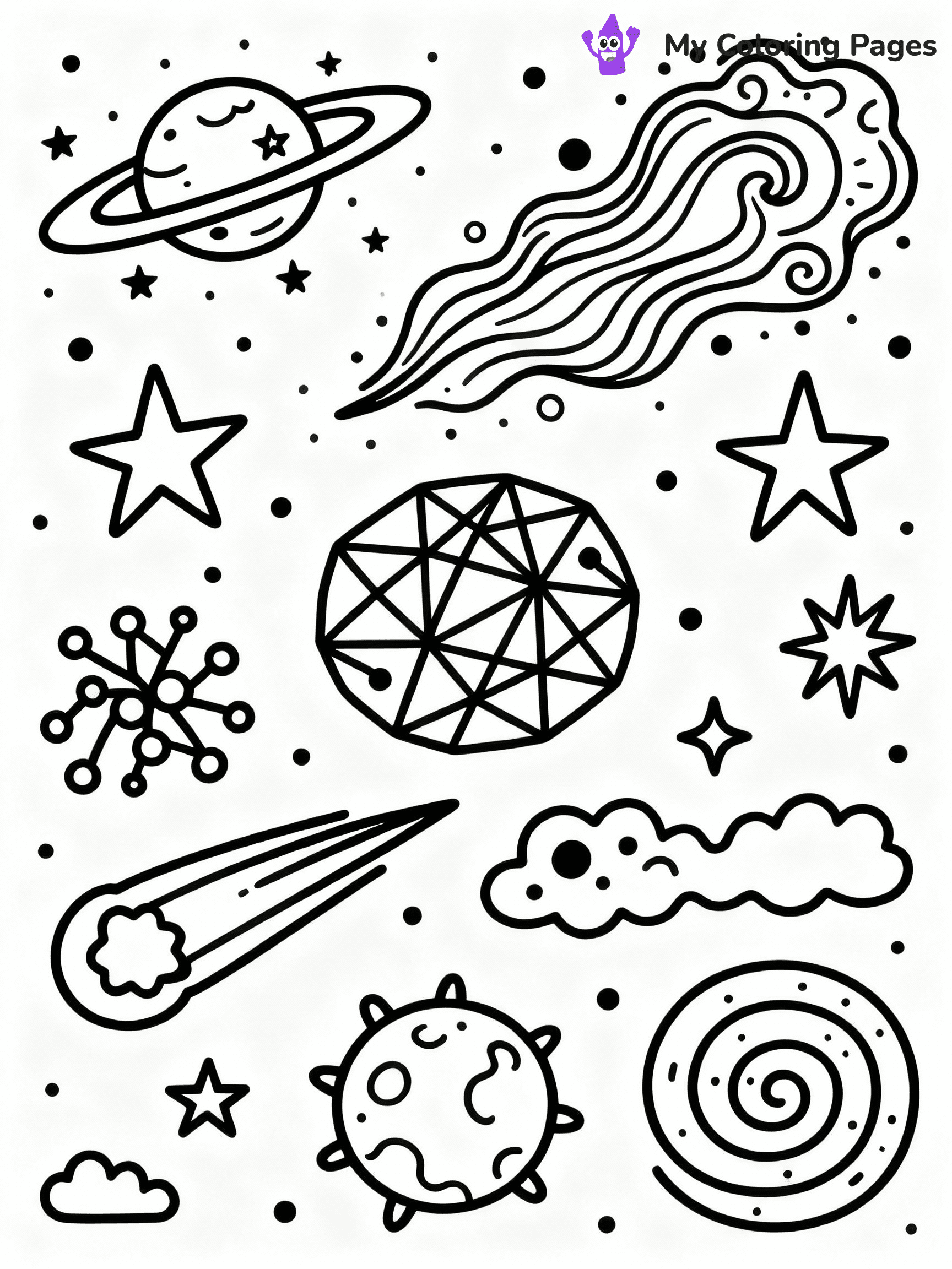 Space Coloring Pages - 28