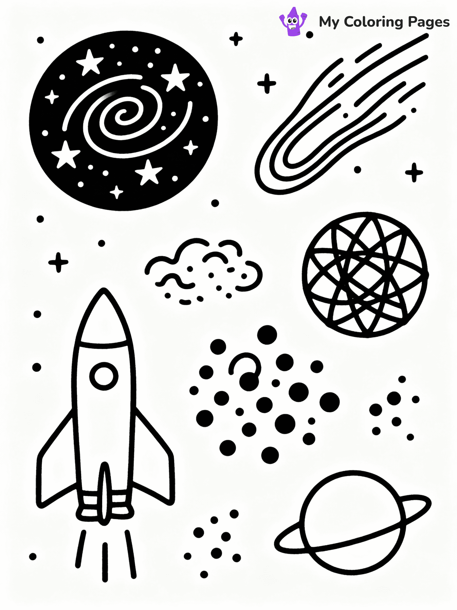 Space Coloring Pages - 25