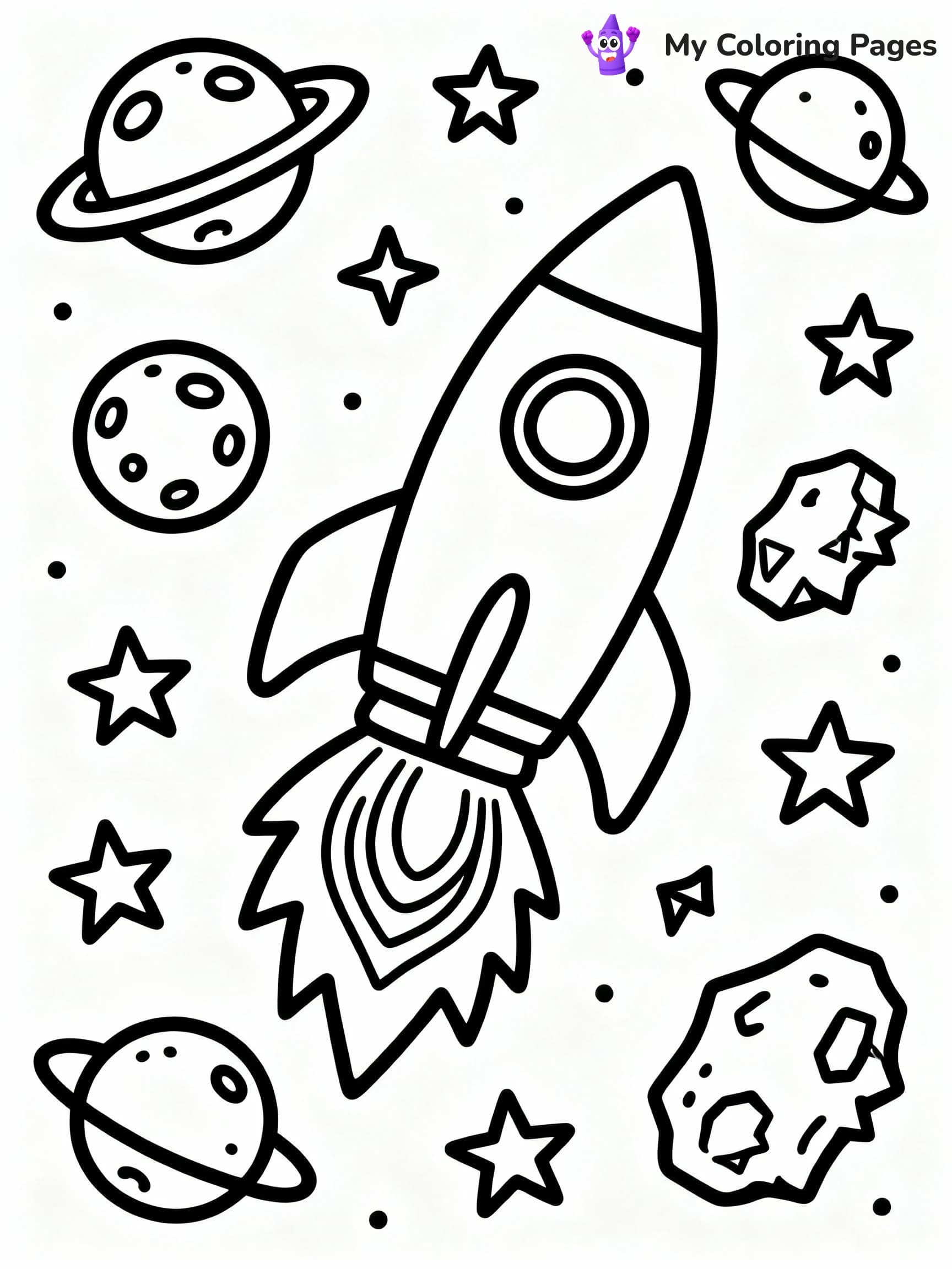 Space Coloring Pages - 18