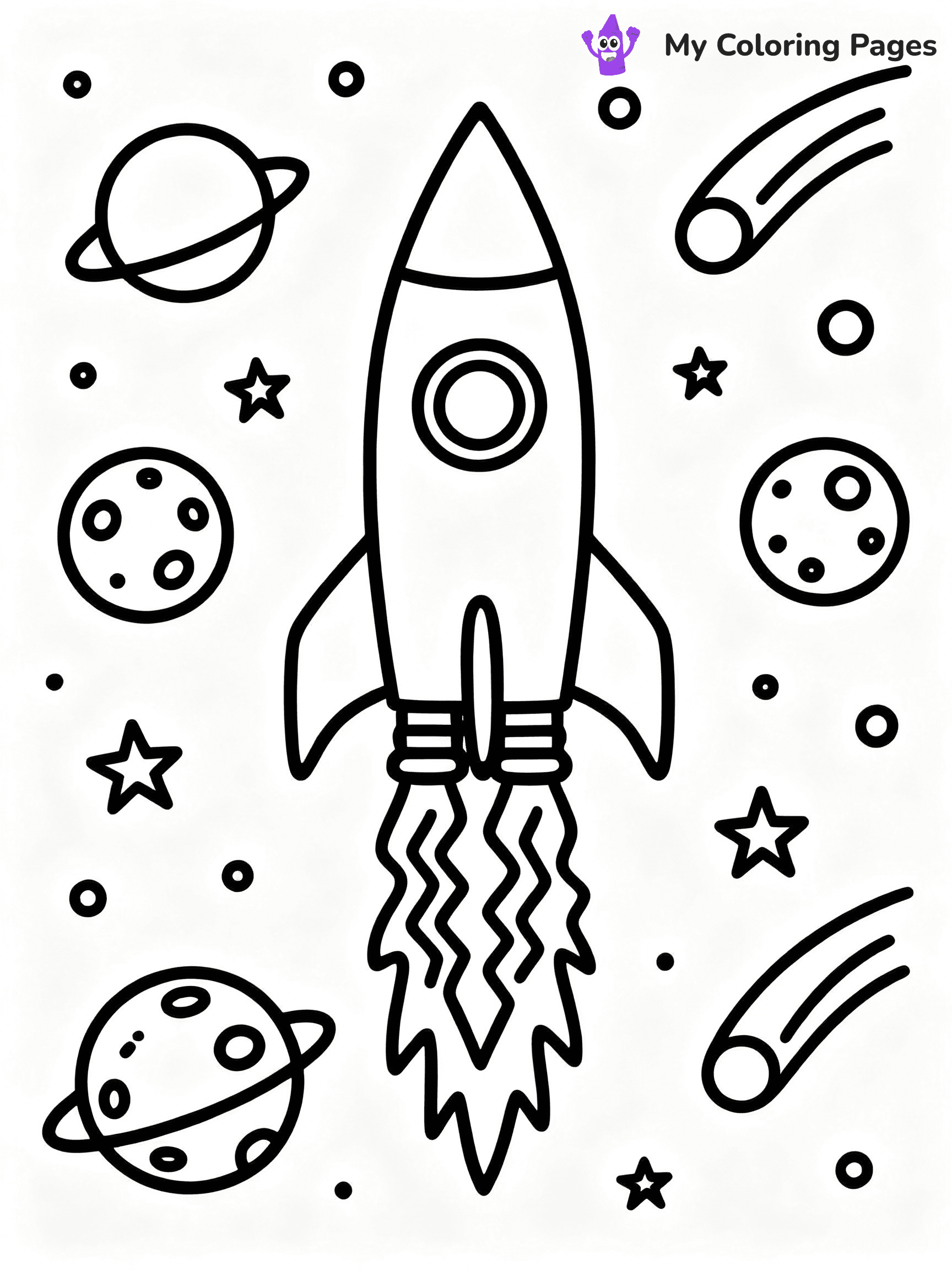 Space Coloring Pages - 13