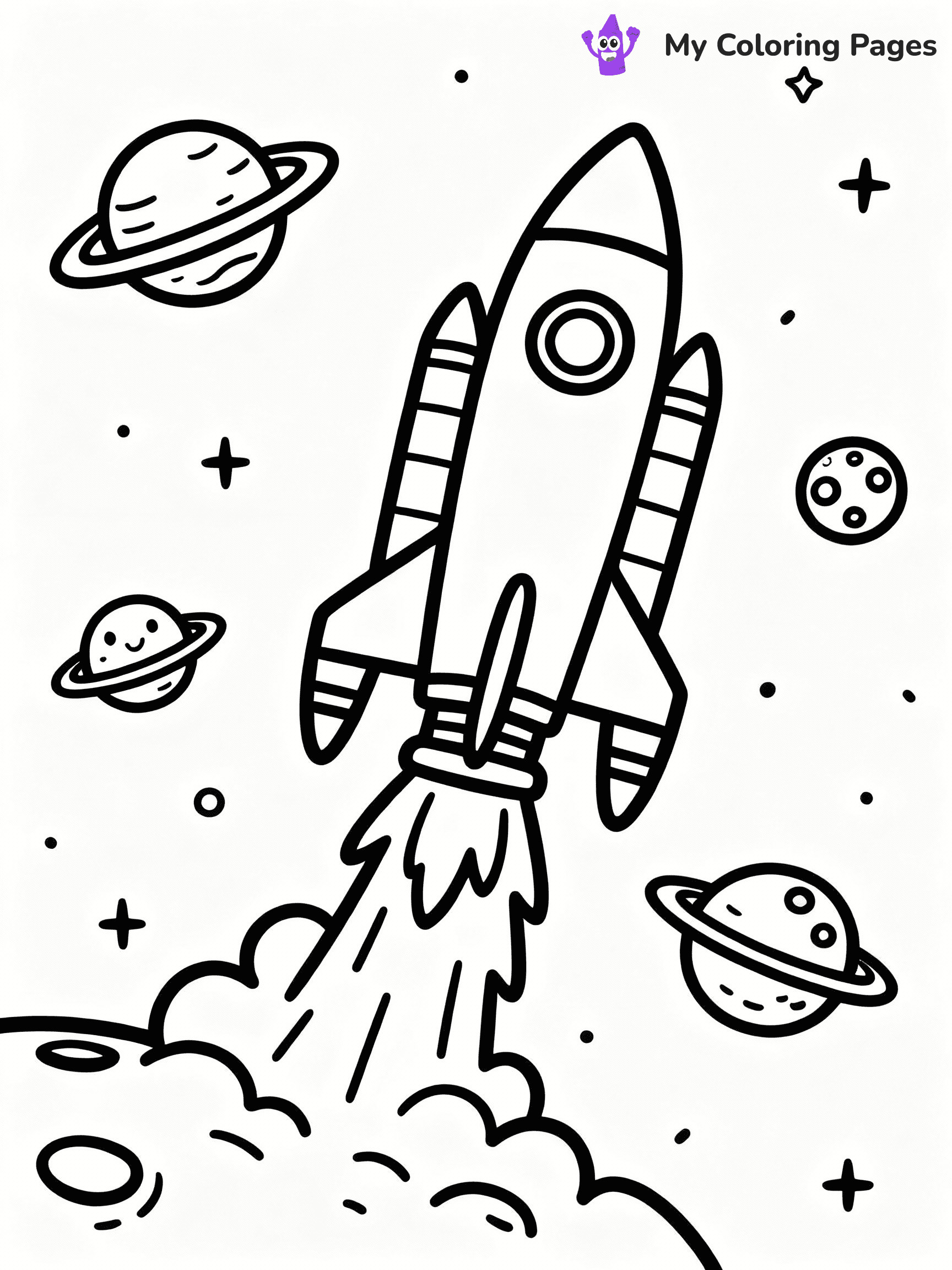 Space Coloring Pages - 11