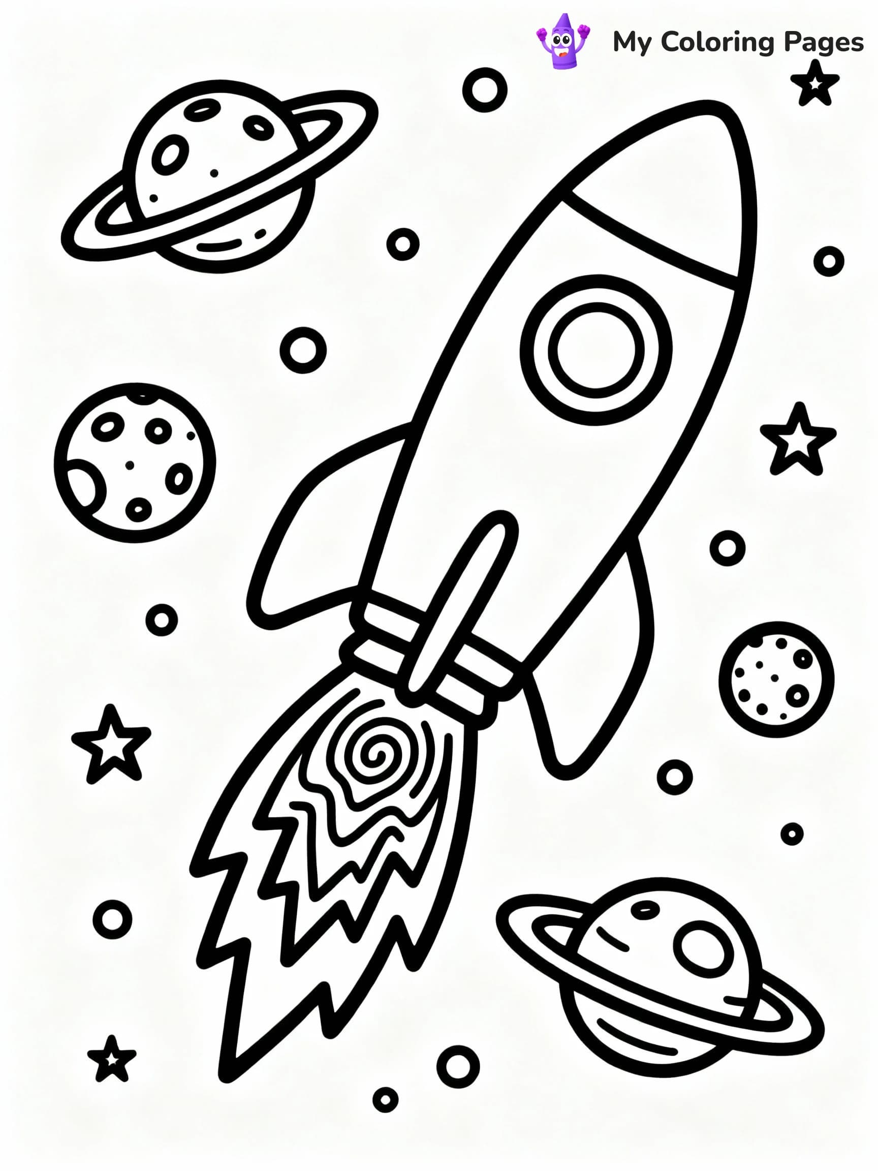 Space Coloring Pages - 10
