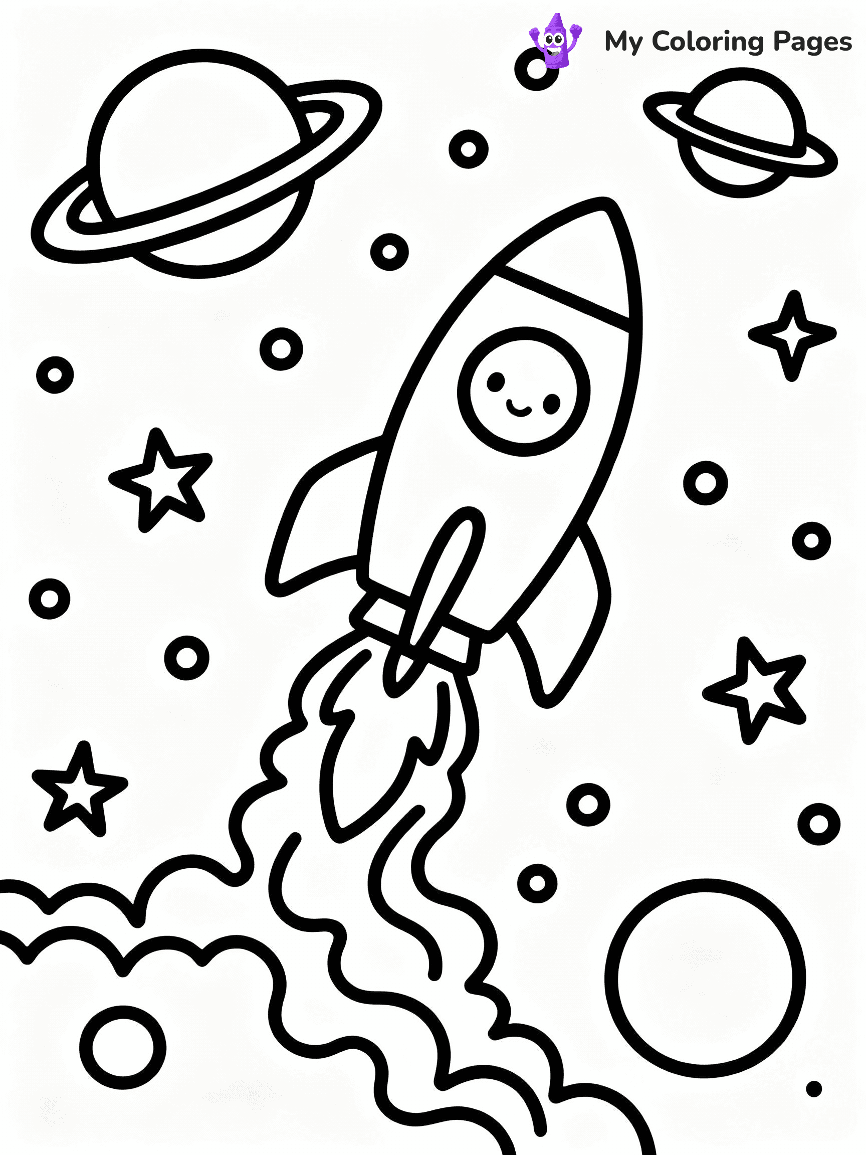 Space Coloring Pages - 9