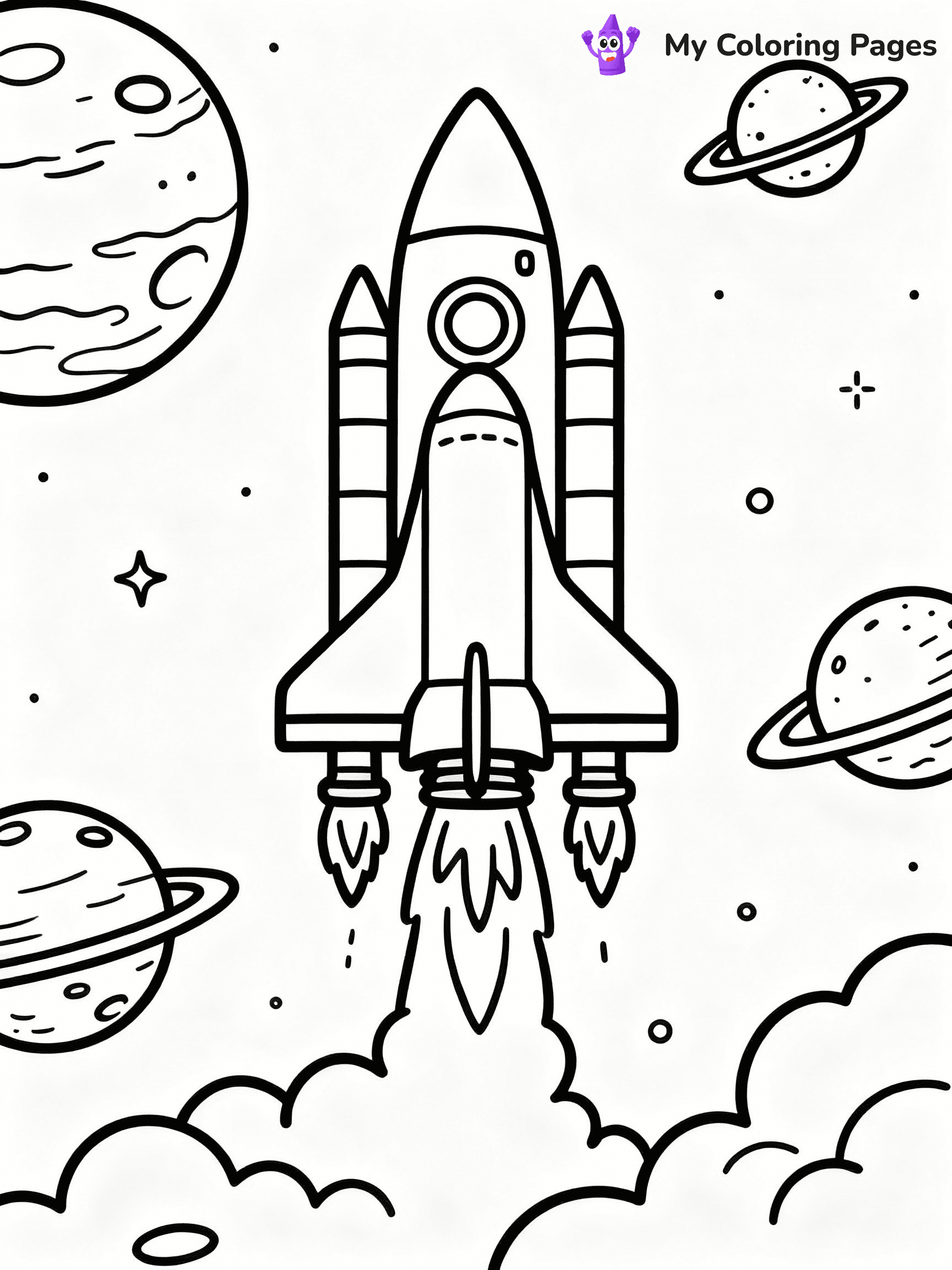 Space Coloring Pages - 8