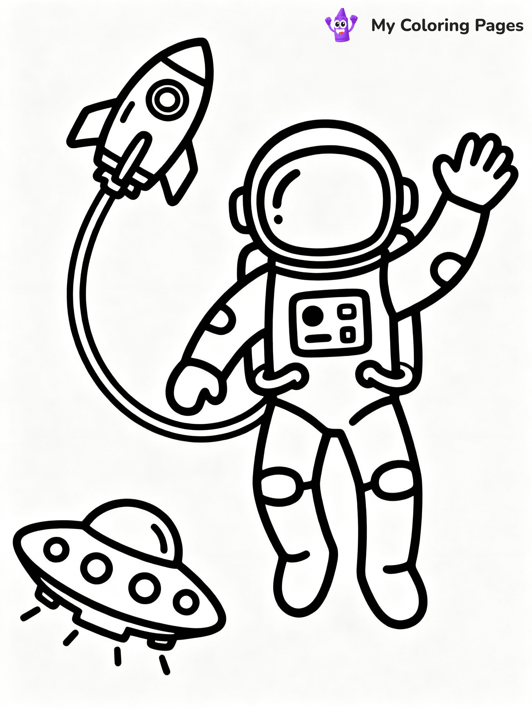 Space Coloring Pages - 4