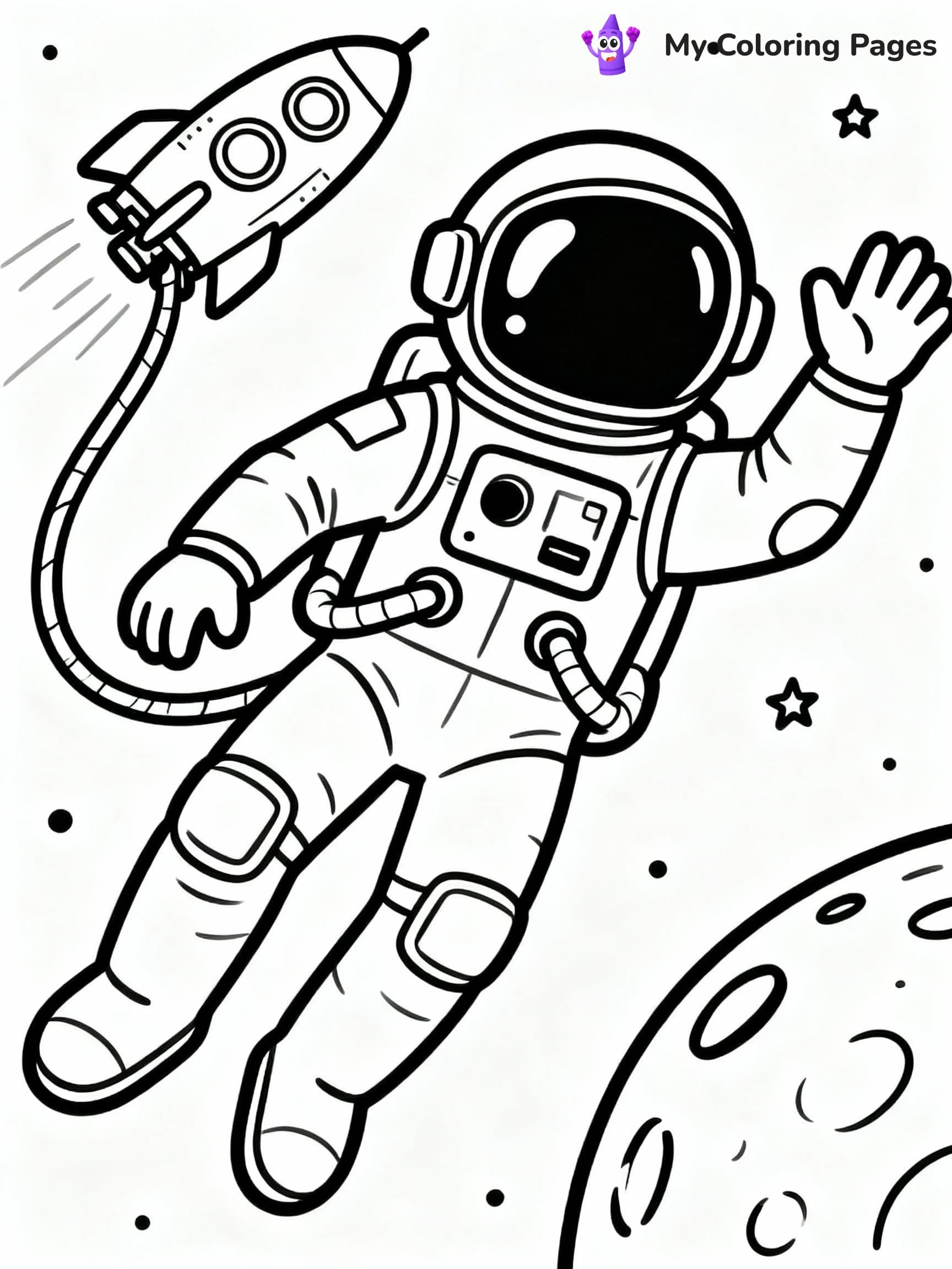 Space Coloring Pages - 1