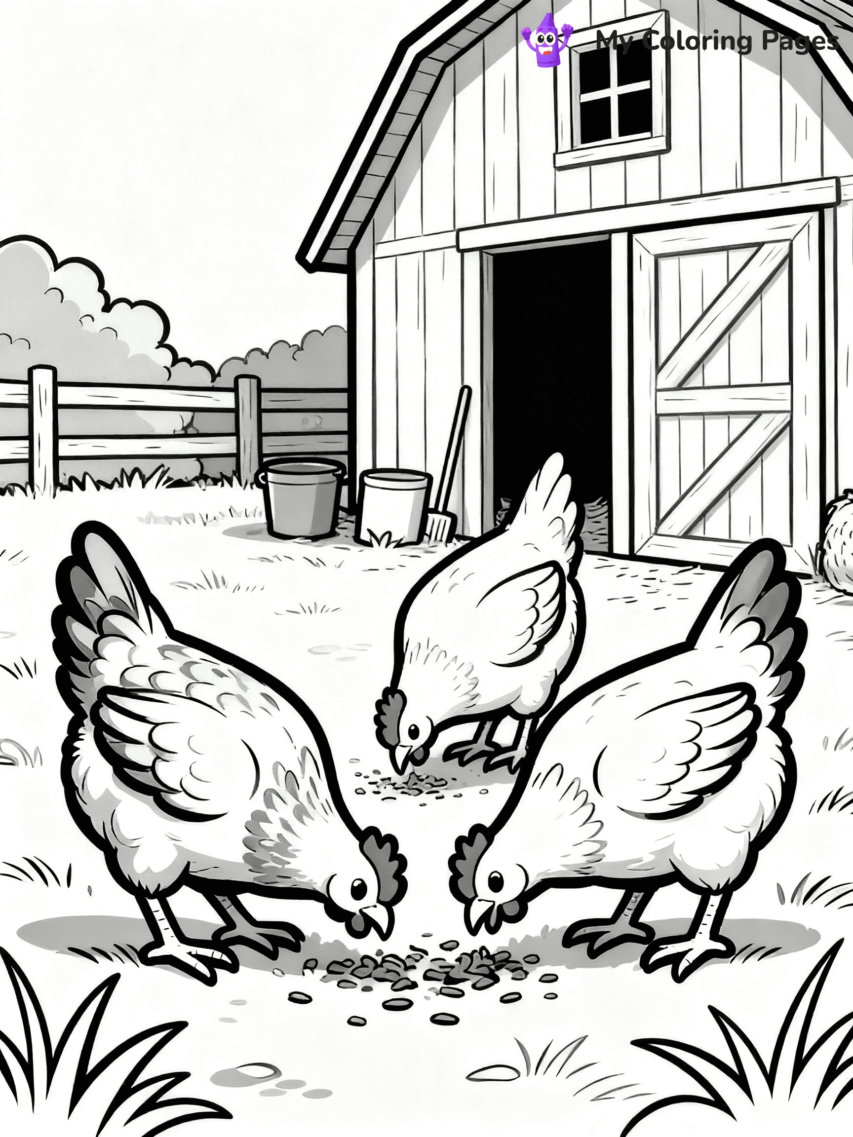 Barn Coloring Pages - 70