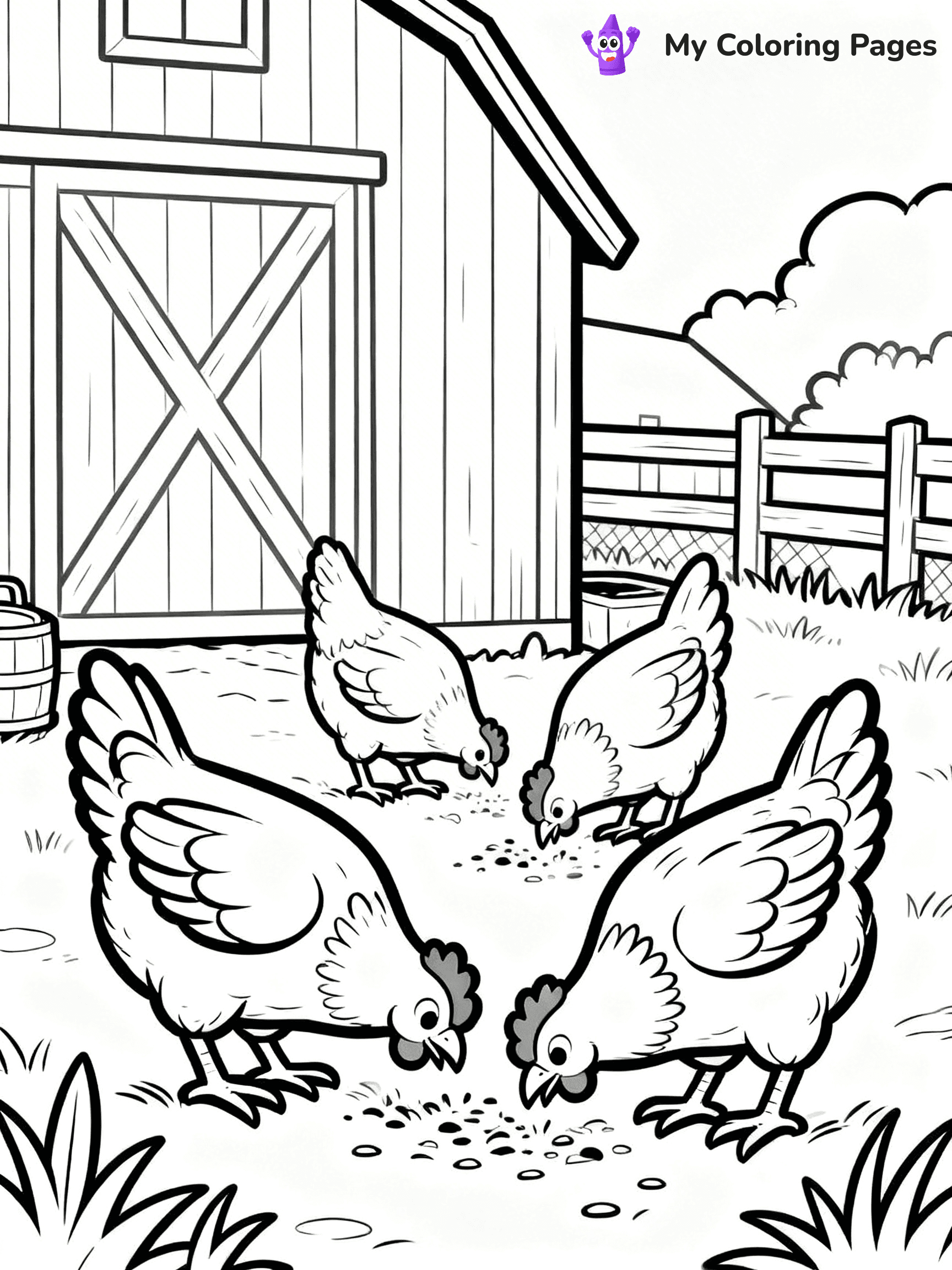 Barn Coloring Pages - 69