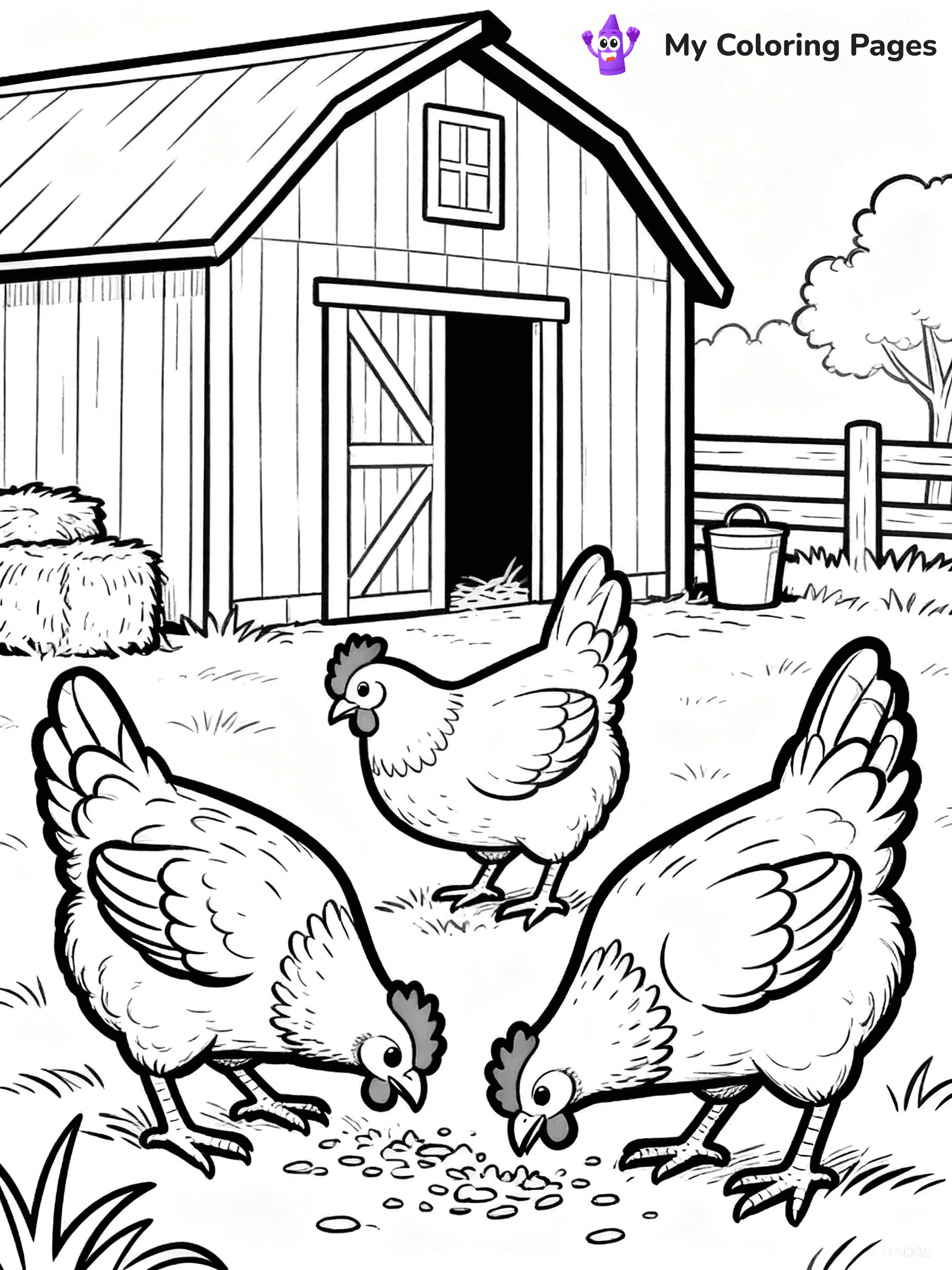 Barn Coloring Pages - 67