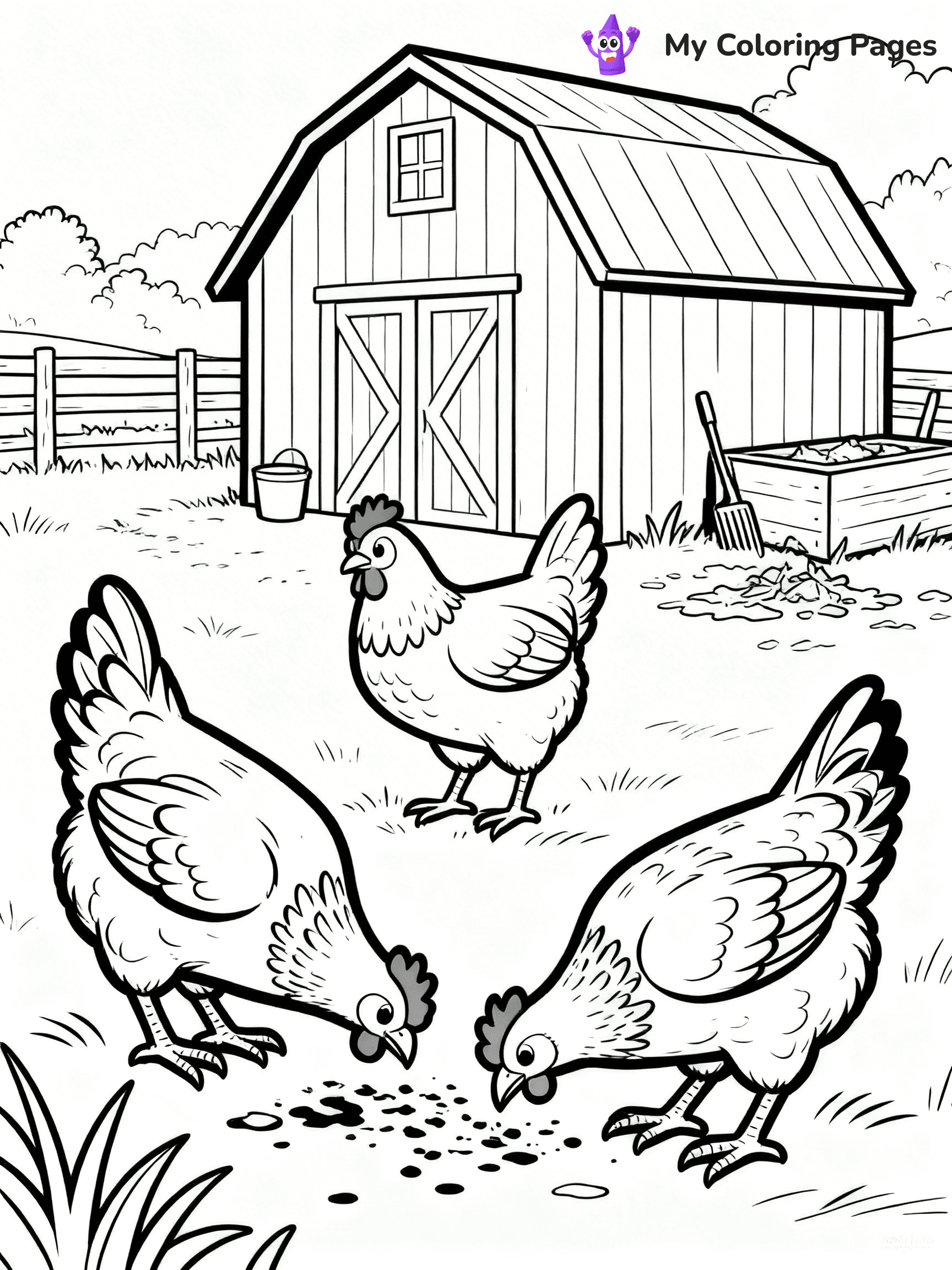 Barn Coloring Pages - 62
