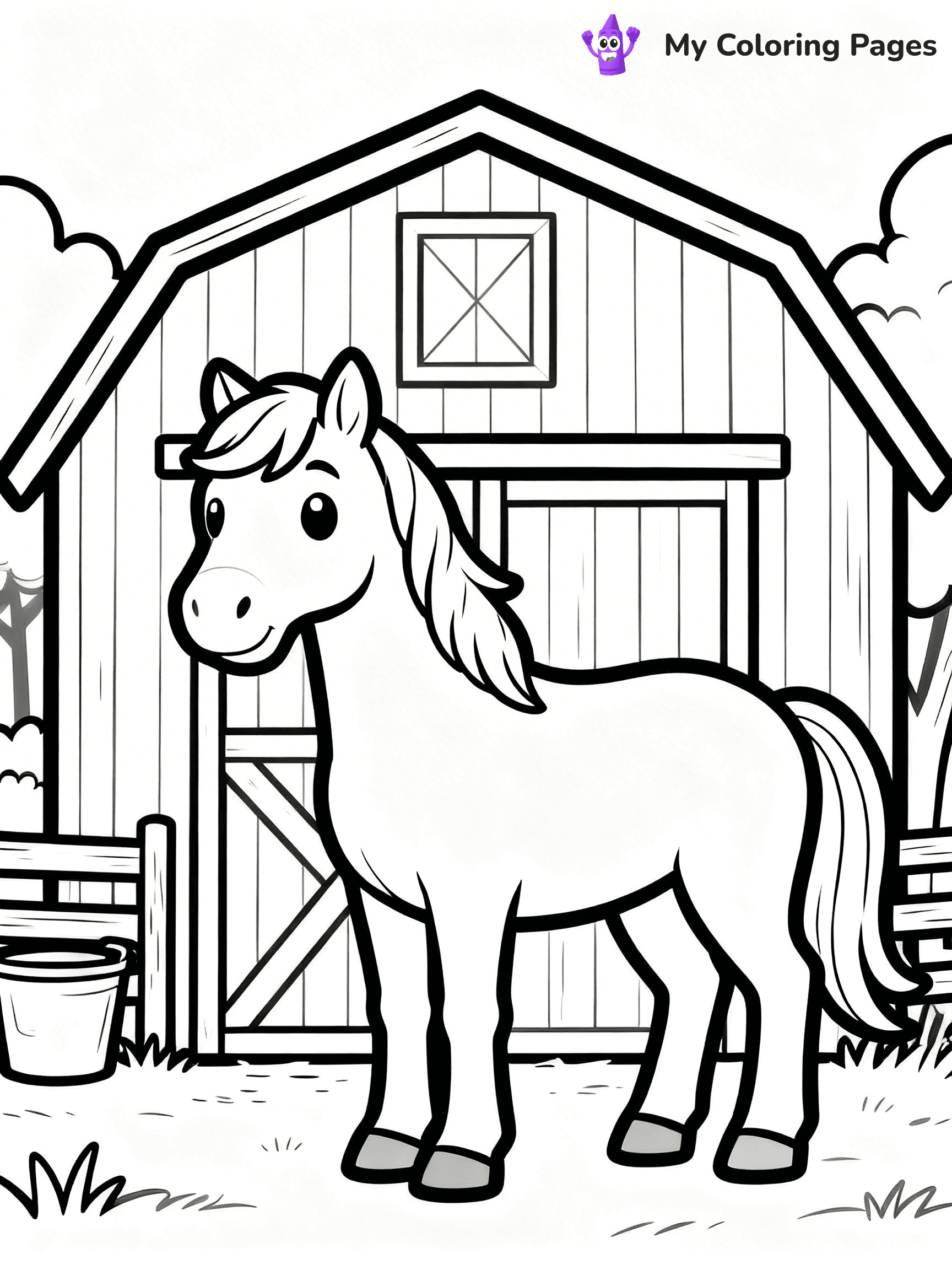 Barn Coloring Pages - 60