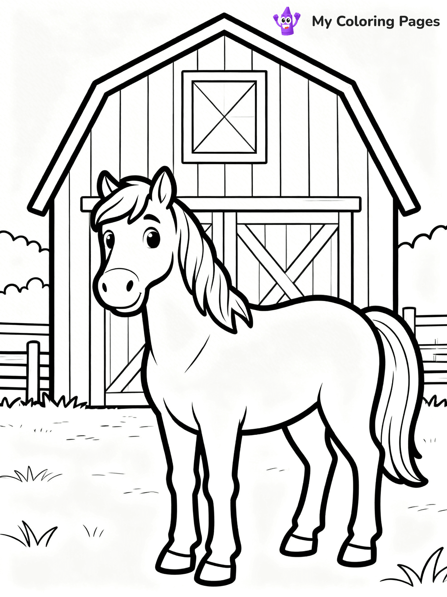 Barn Coloring Pages - 58
