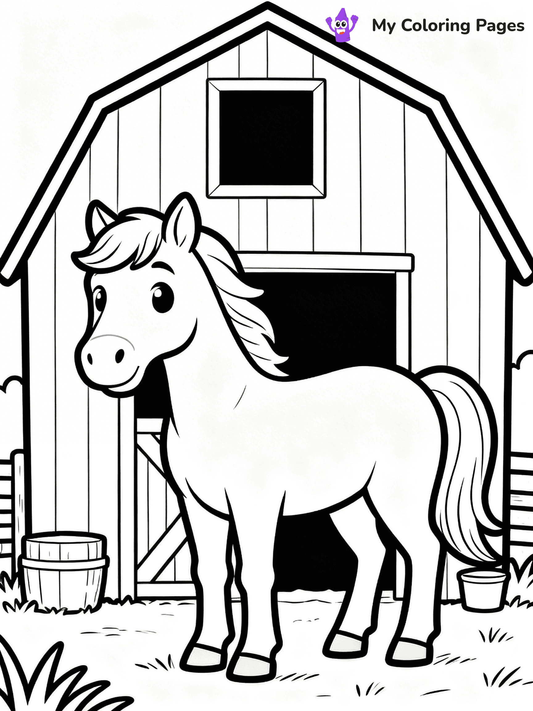 Barn Coloring Pages - 56