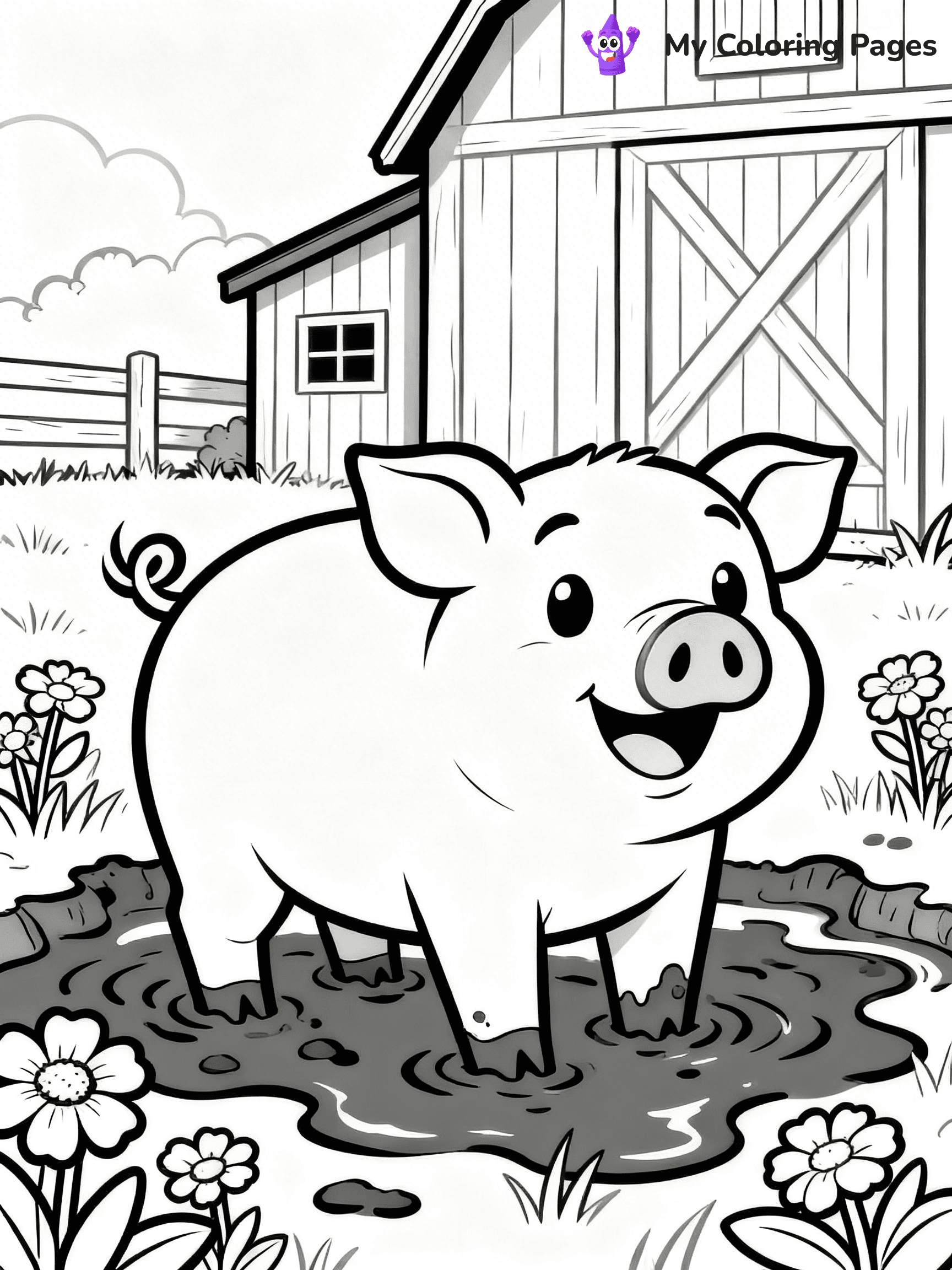 Barn Coloring Pages - 49