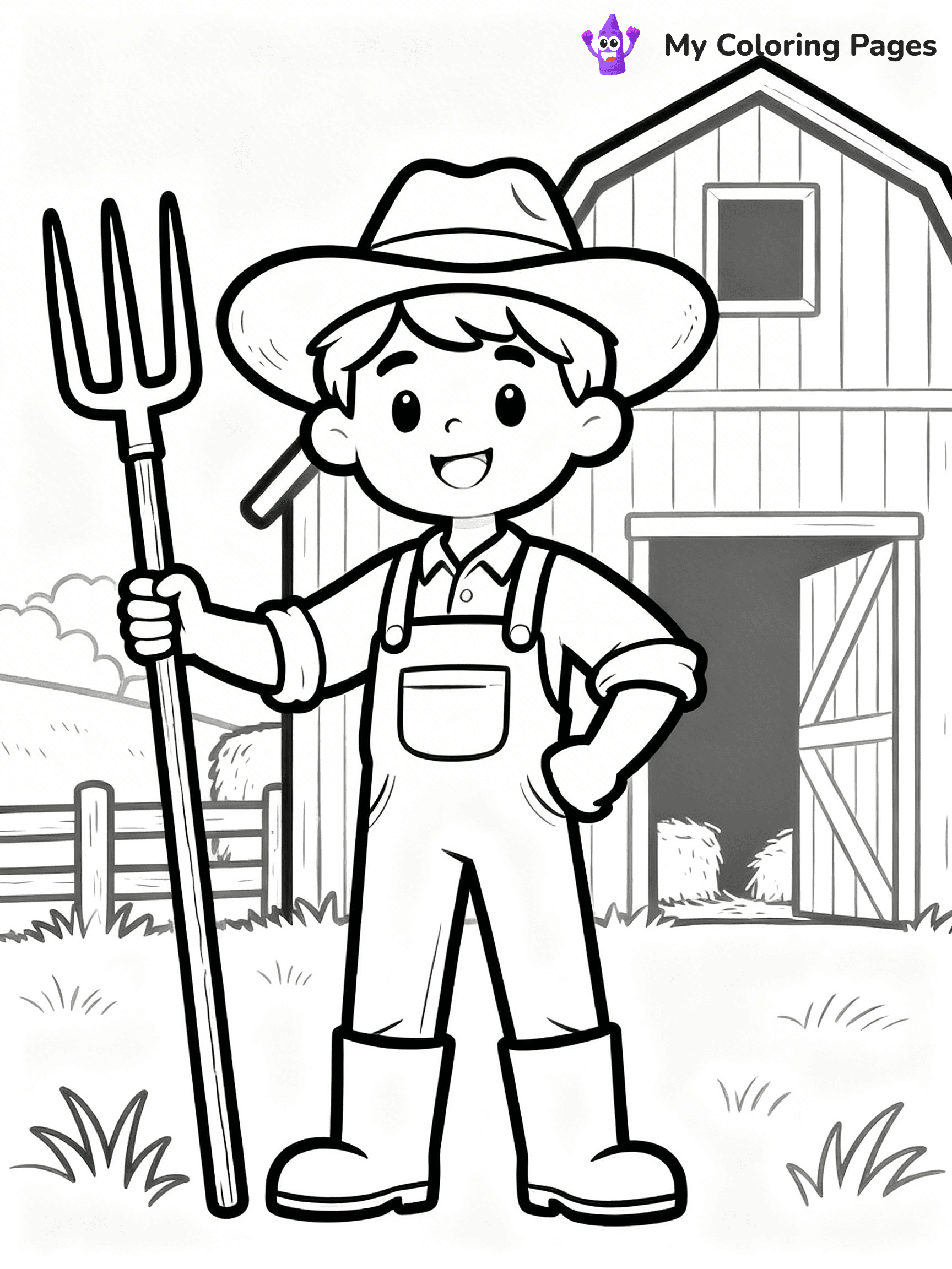 Barn Coloring Pages - 43