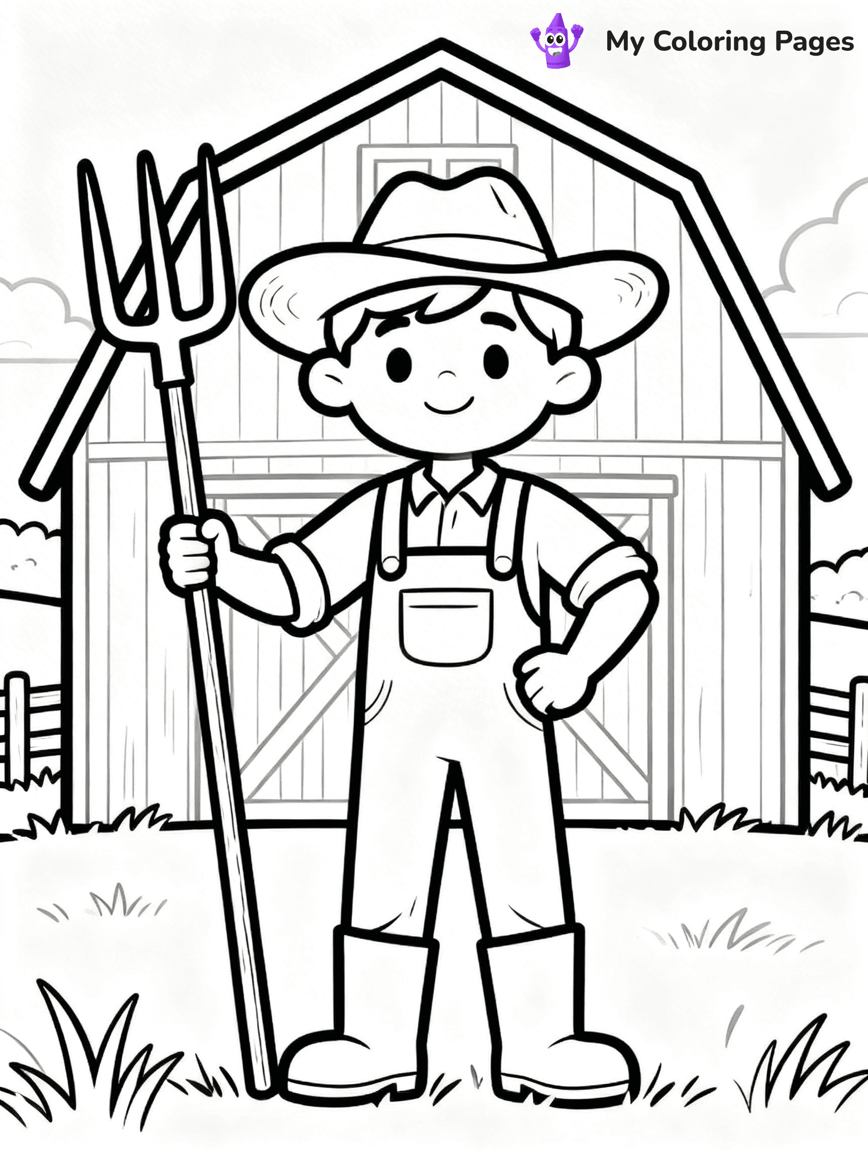 Barn Coloring Pages - 42
