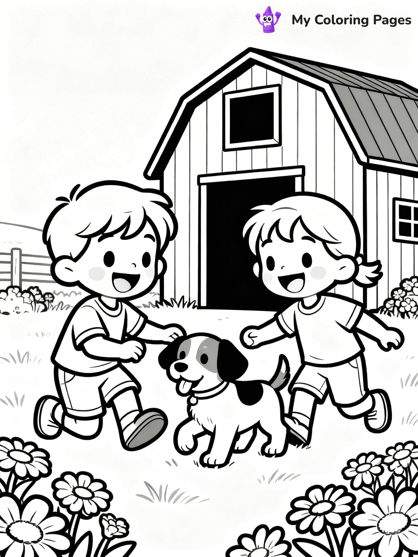Barn Coloring Pages - 19
