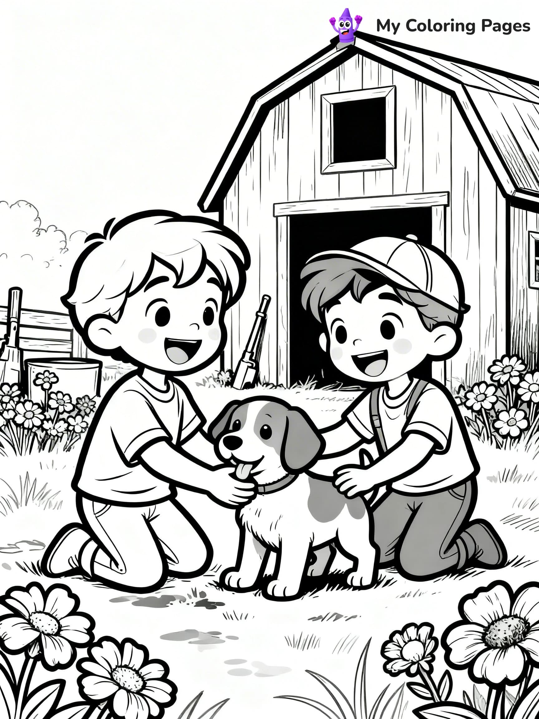 Barn Coloring Pages - 16
