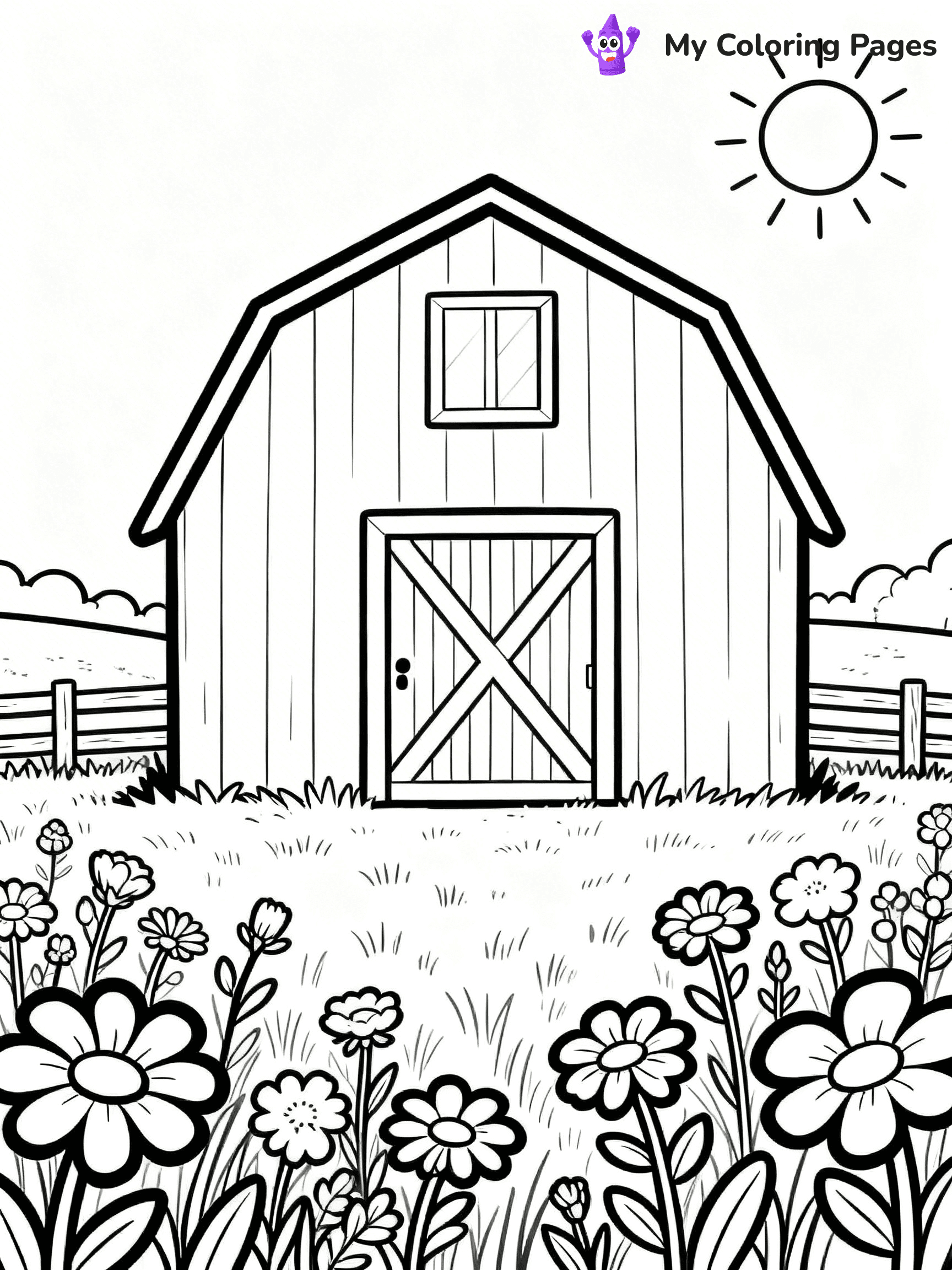 Barn Coloring Pages - 13