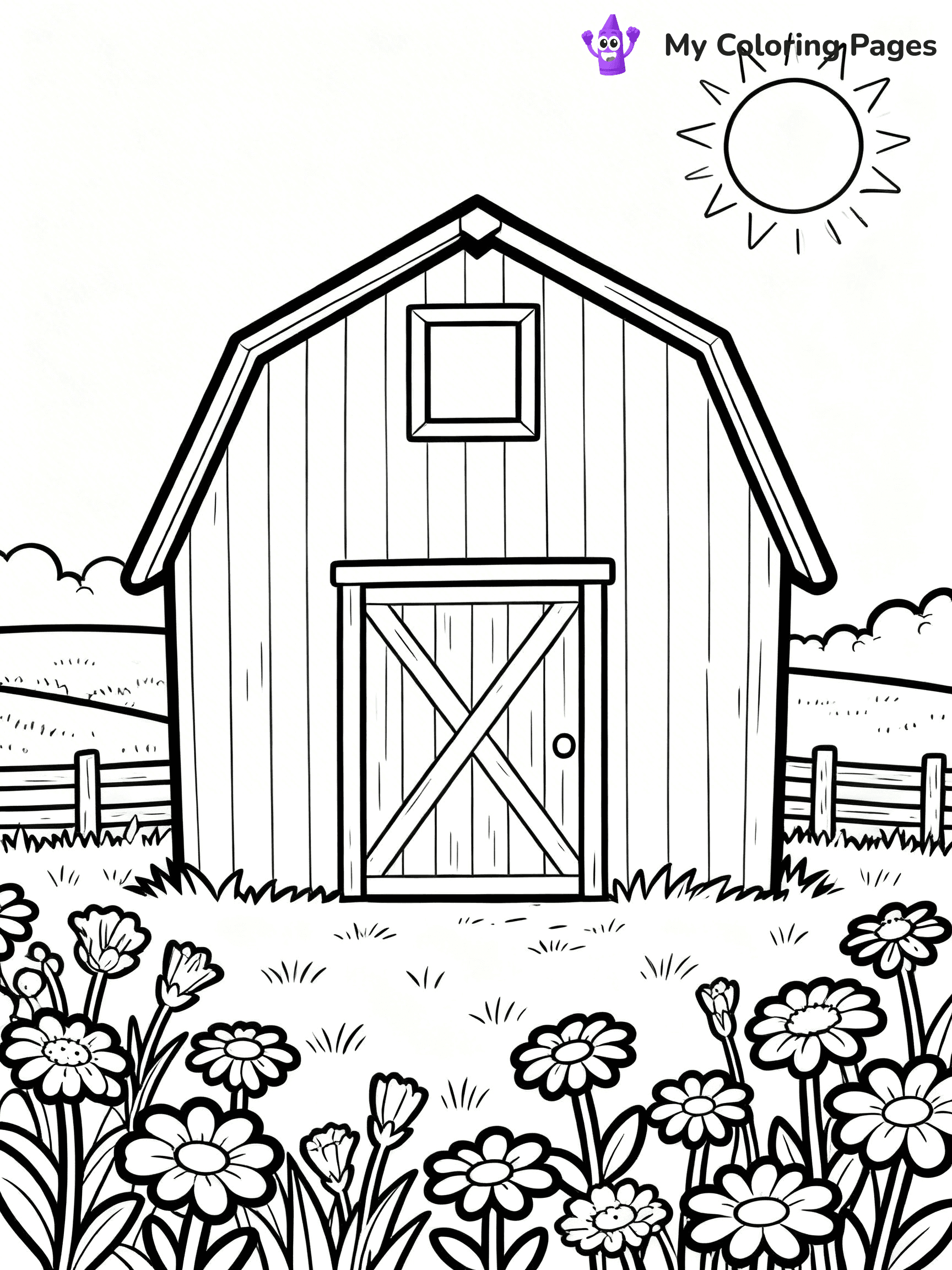 Barn Coloring Pages - 11