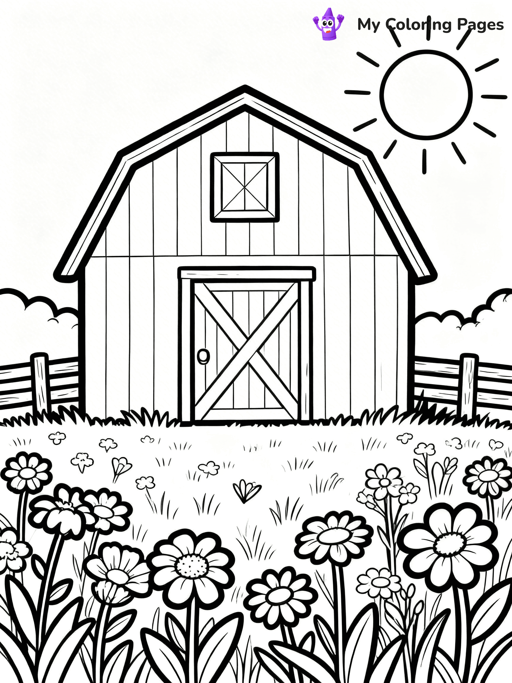 Barn Coloring Pages - 10